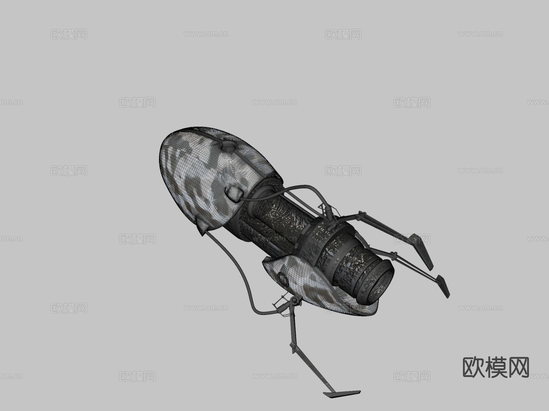 科幻传送门 工业设备su模型下载（渲染图1）