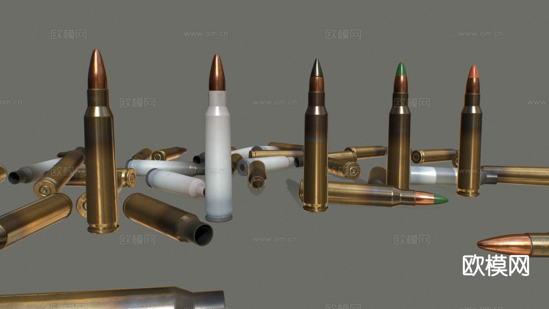 56MM弹药 子弹su模型下载（渲染图2）