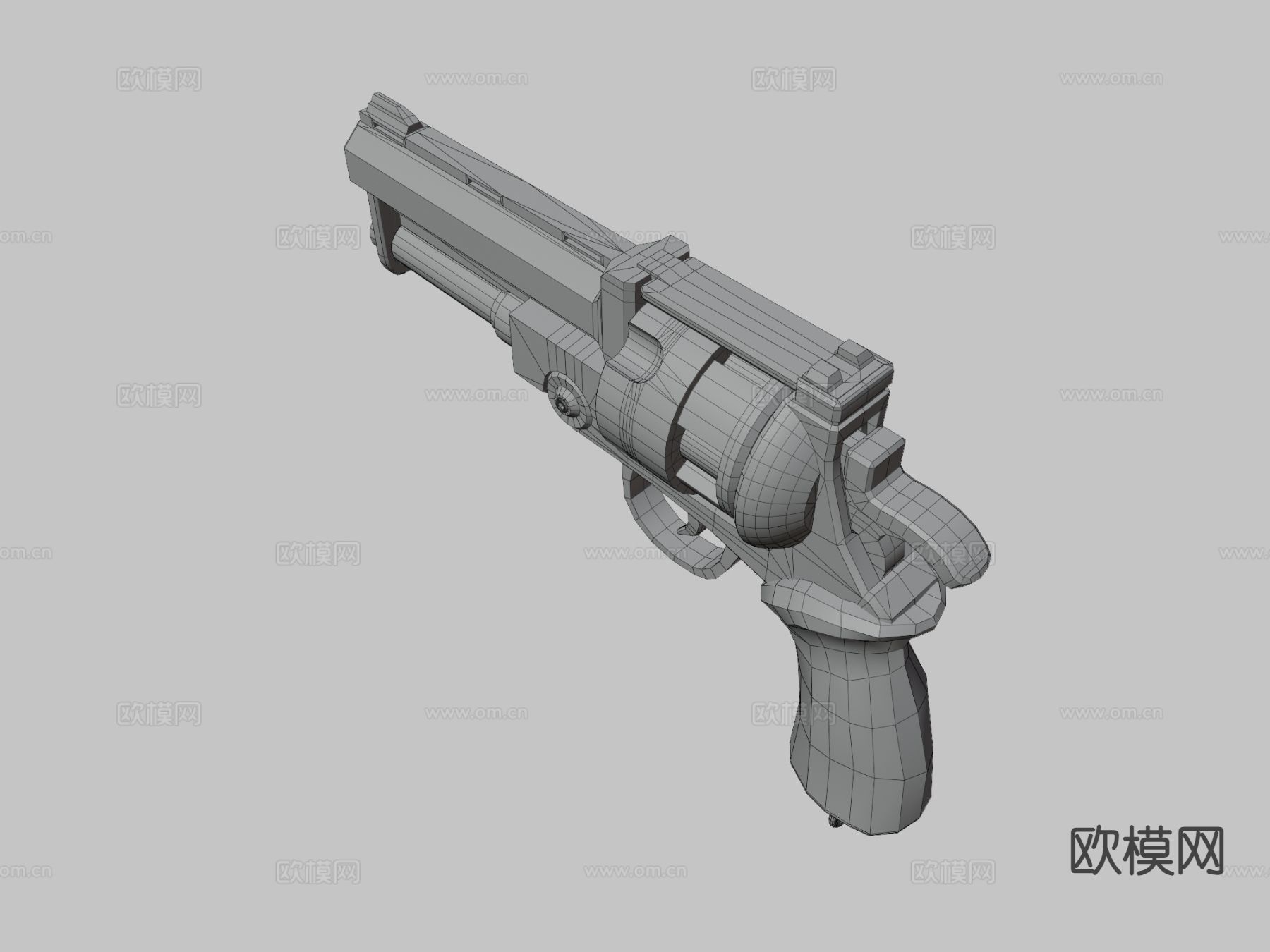 手枪 枪支 枪械su模型下载（渲染图3）