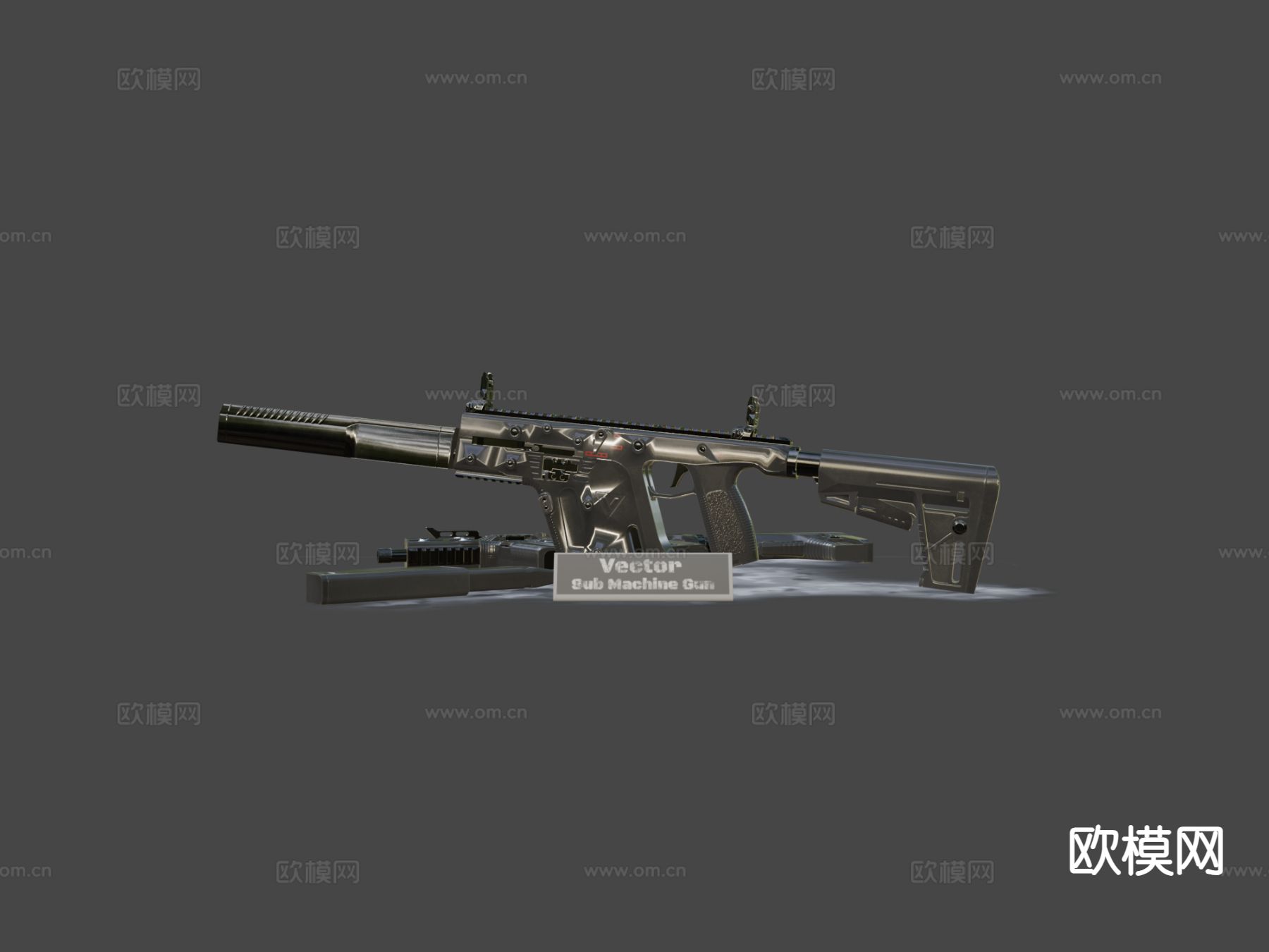 步枪 枪支 枪械su模型下载（渲染图6）
