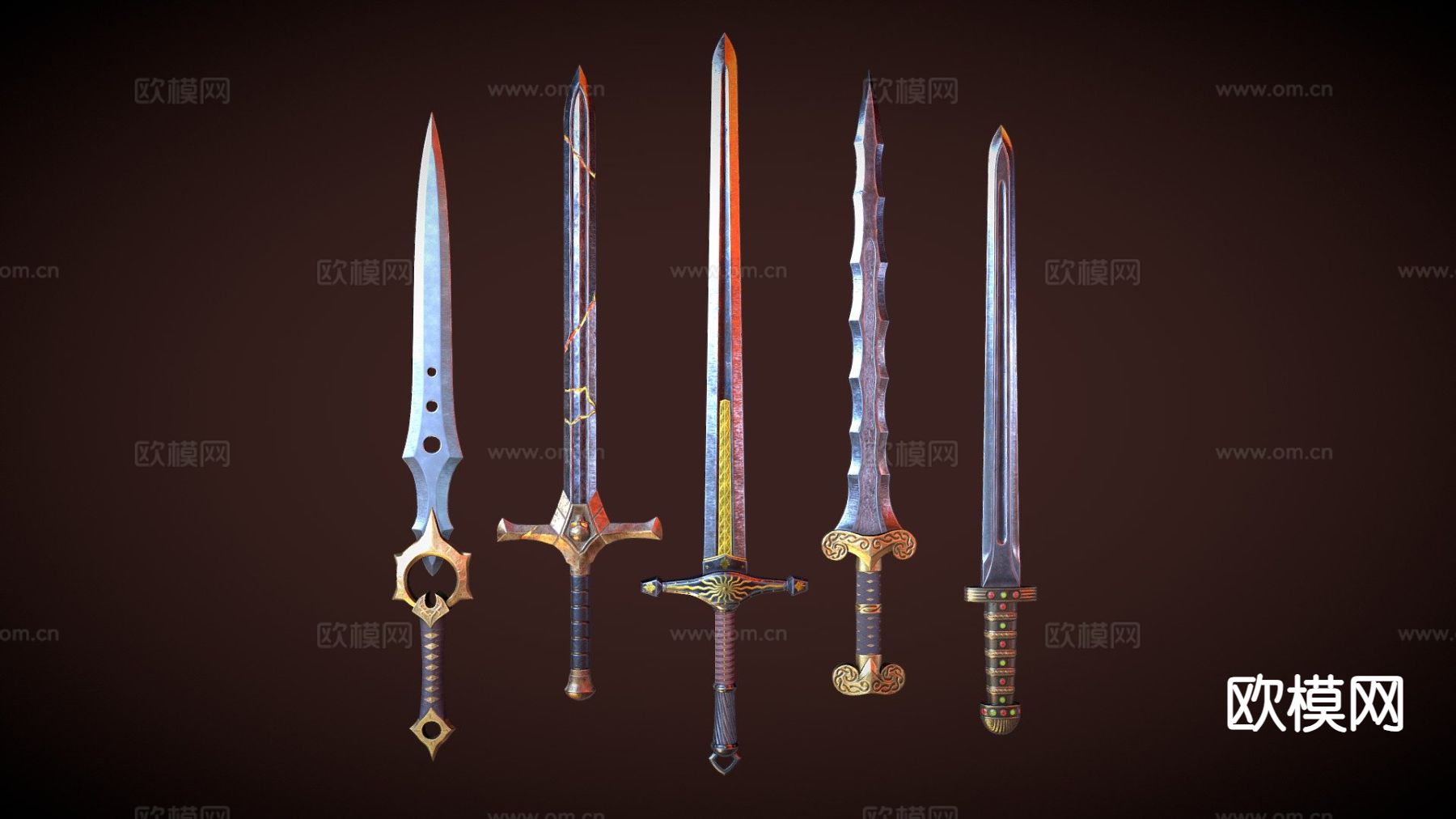 剑系列su模型下载（渲染图2）