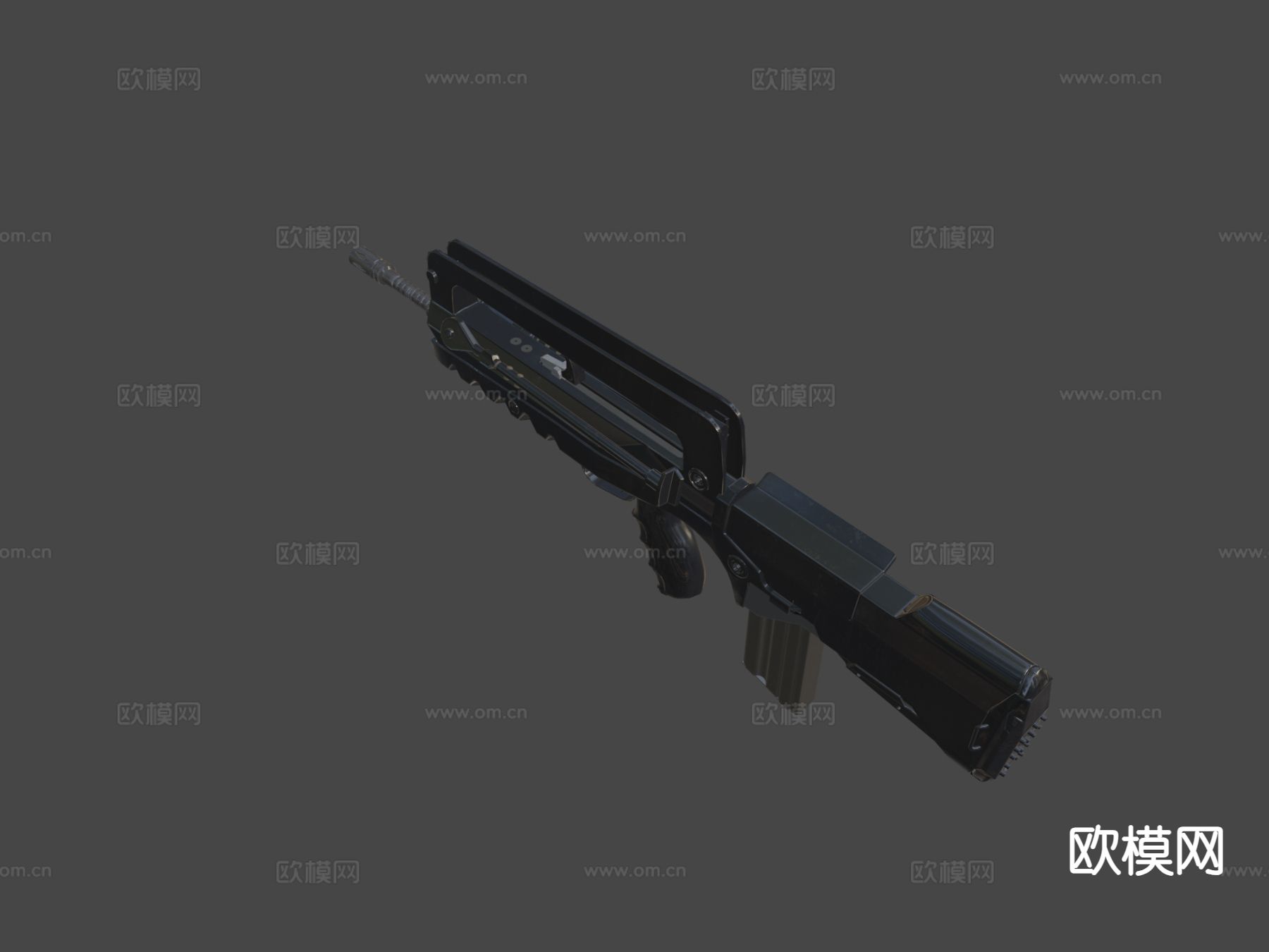 Famas 法玛斯步枪 枪支 枪械su模型下载（渲染图4）
