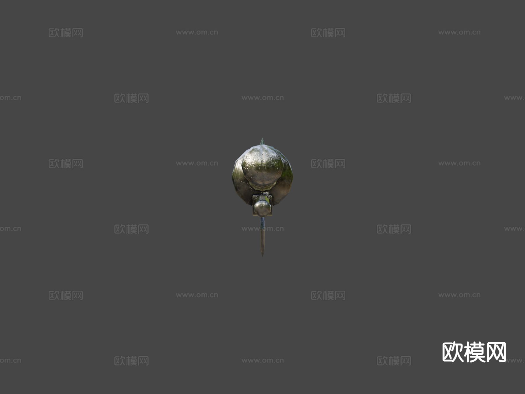 红皇后剑 游戏道具su模型下载（渲染图4）