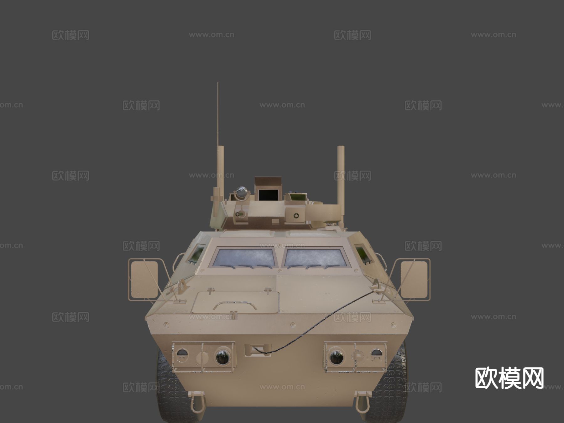 守护者装甲安全车su模型下载（渲染图7）