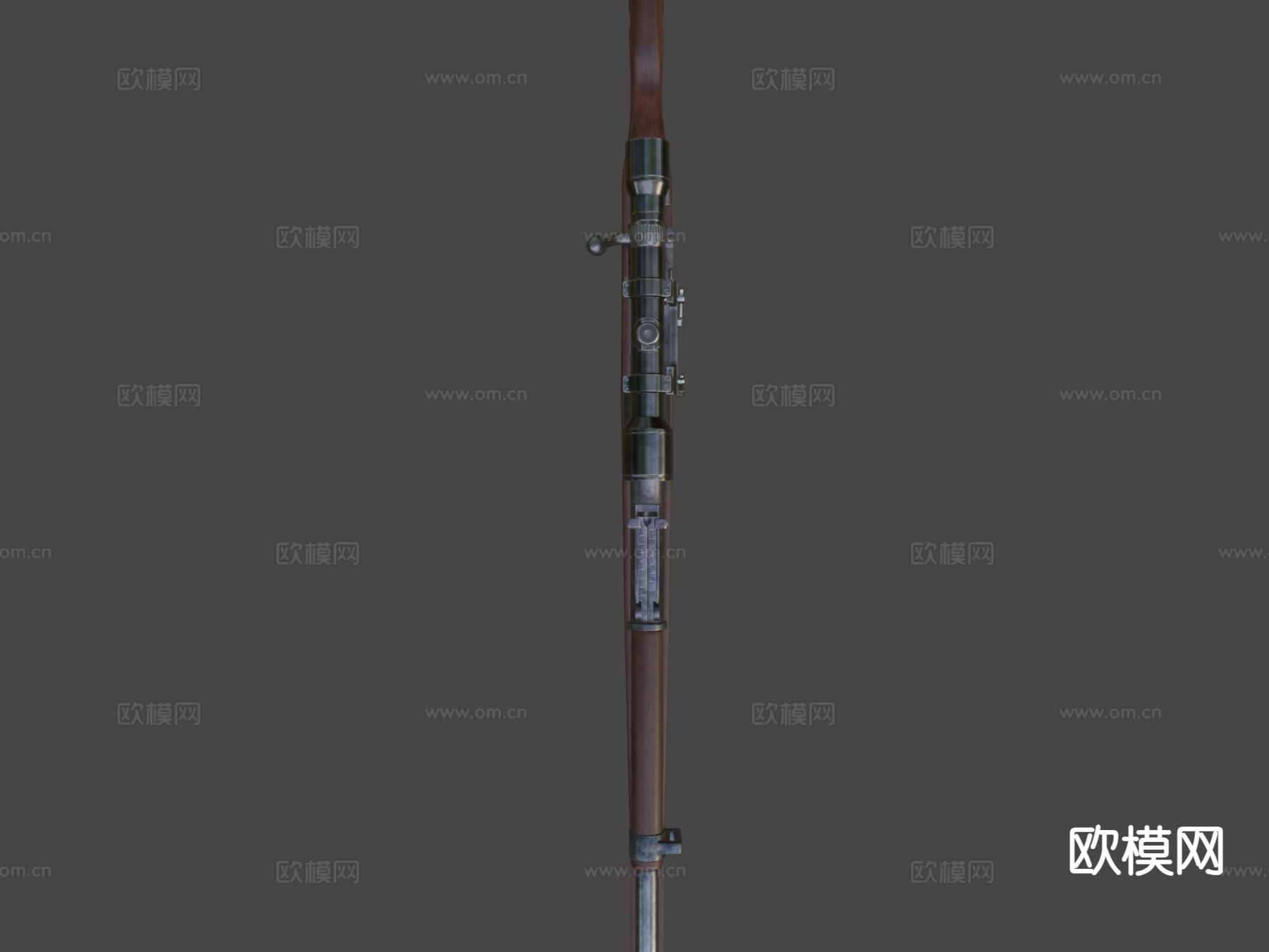 狙击步枪 枪支 枪械su模型下载（渲染图7）
