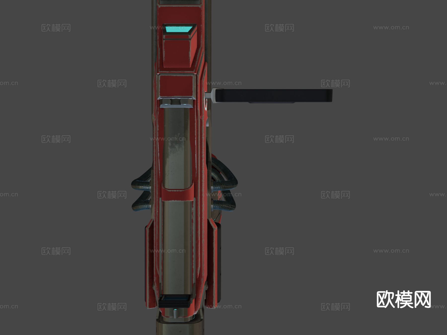 科幻枪 枪支 枪械su模型下载（渲染图6）