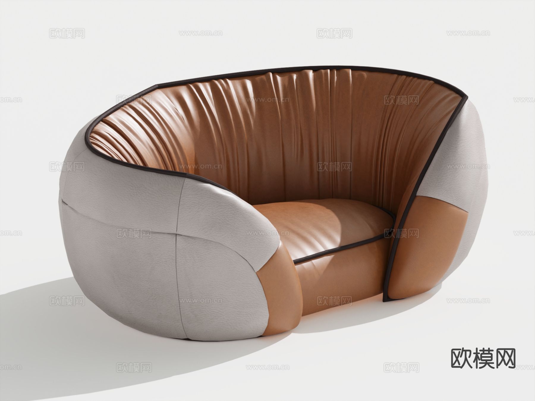 现代单人沙发3d模型下载