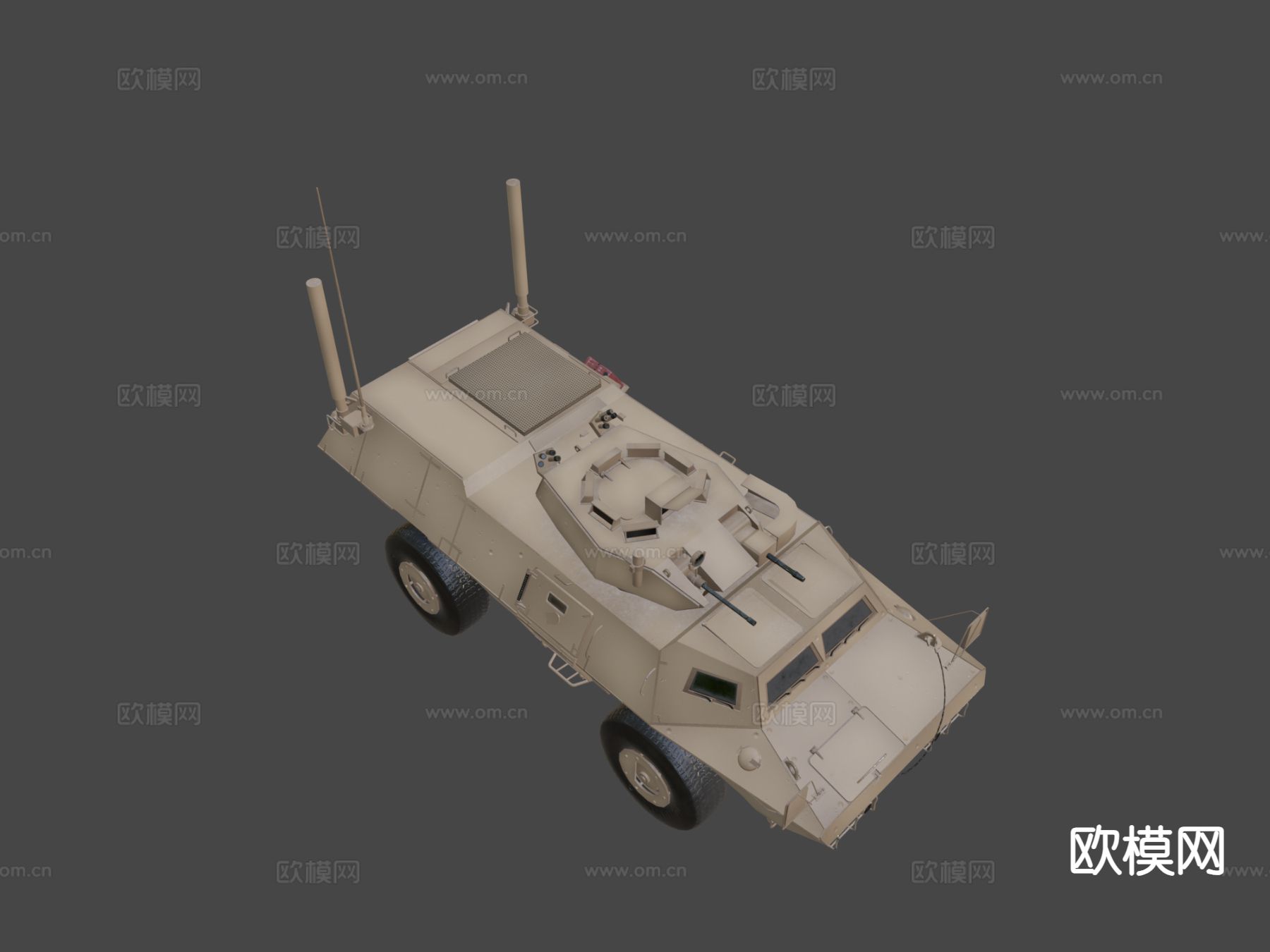 守护者装甲安全车su模型下载（渲染图4）