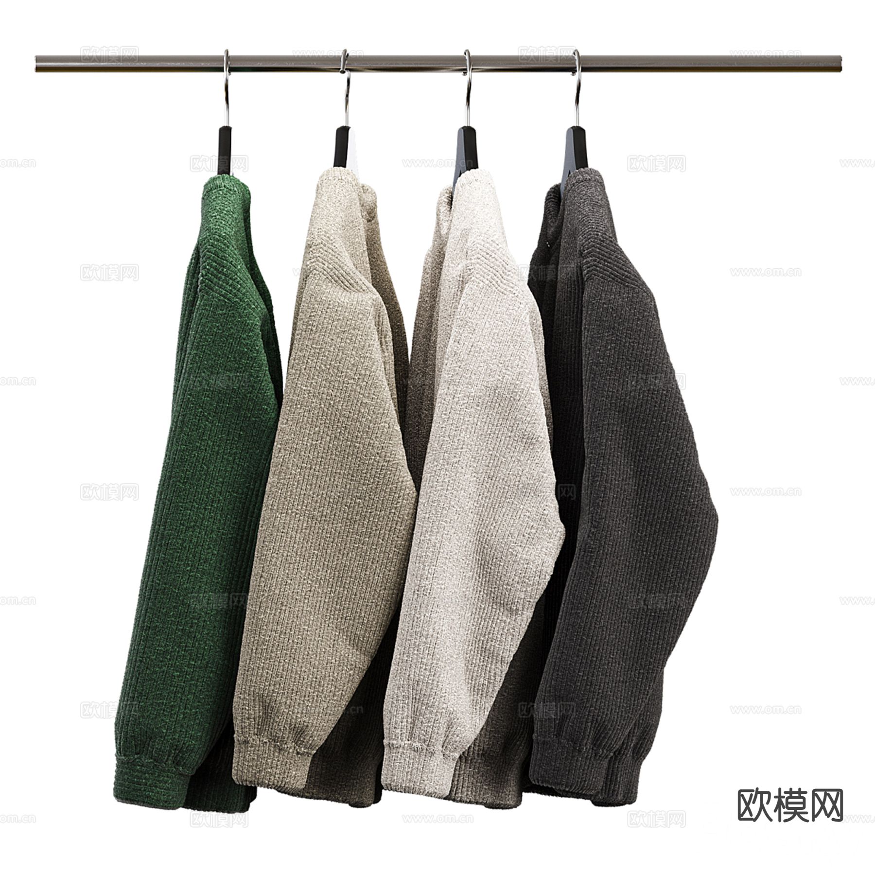 现代休闲服饰 服装 毛衣3d模型下载（渲染图2）
