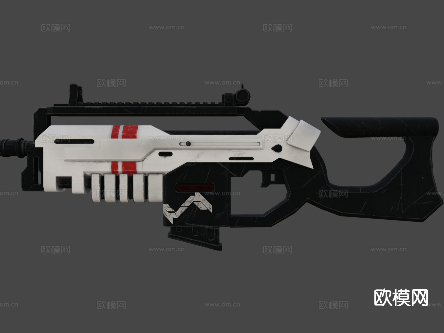 突击步枪 枪支 枪械su模型下载（渲染图6）
