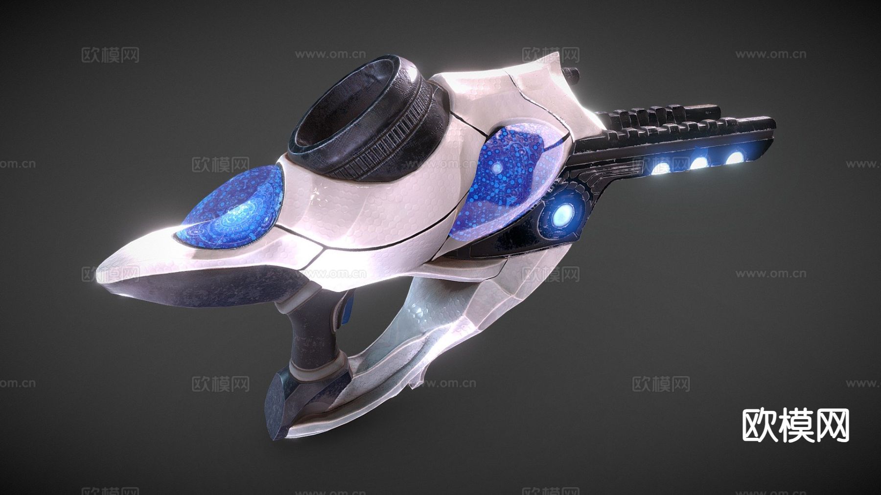 等离子手枪su模型下载（渲染图2）