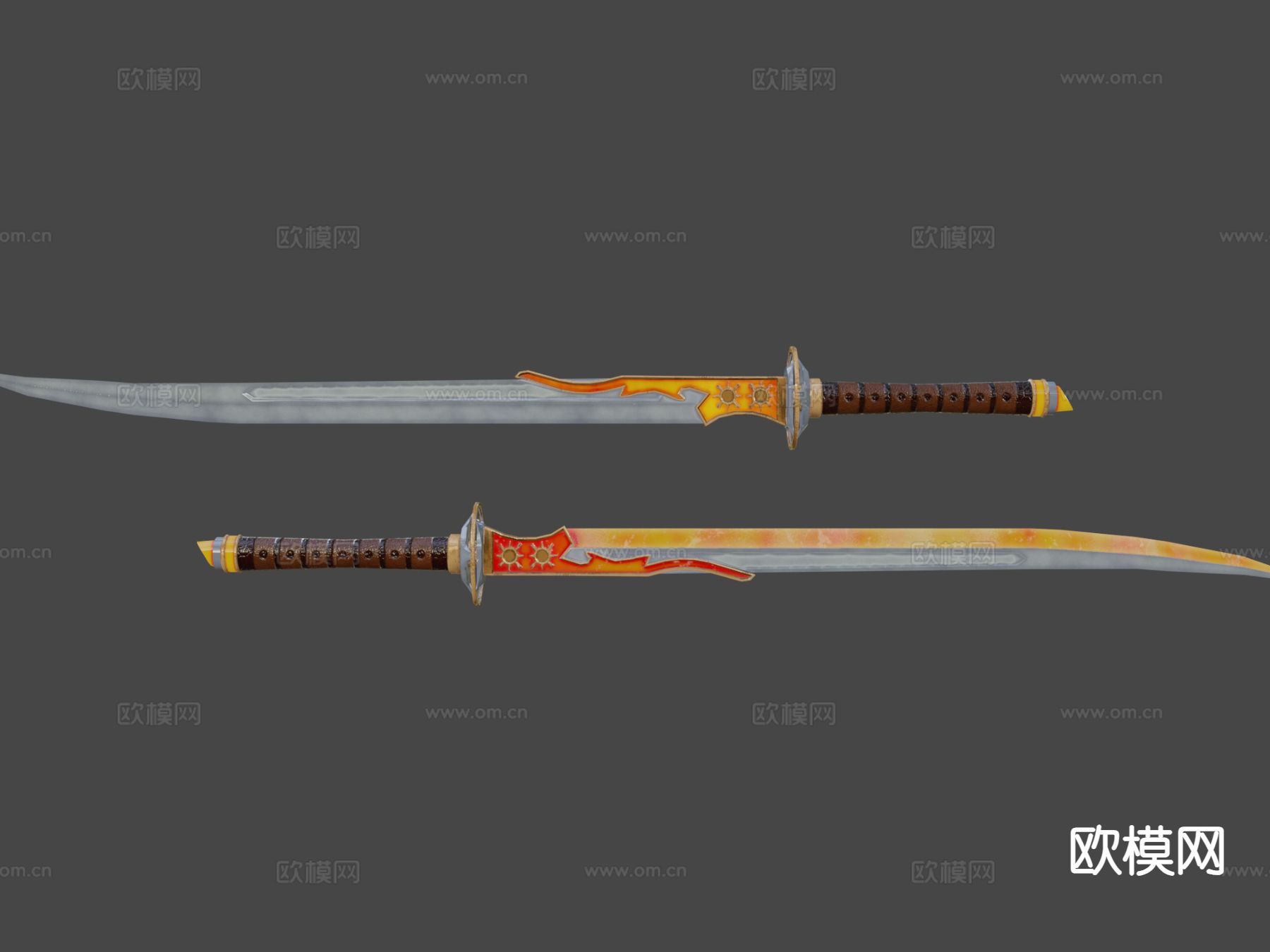 日出武士刀su模型下载（渲染图7）