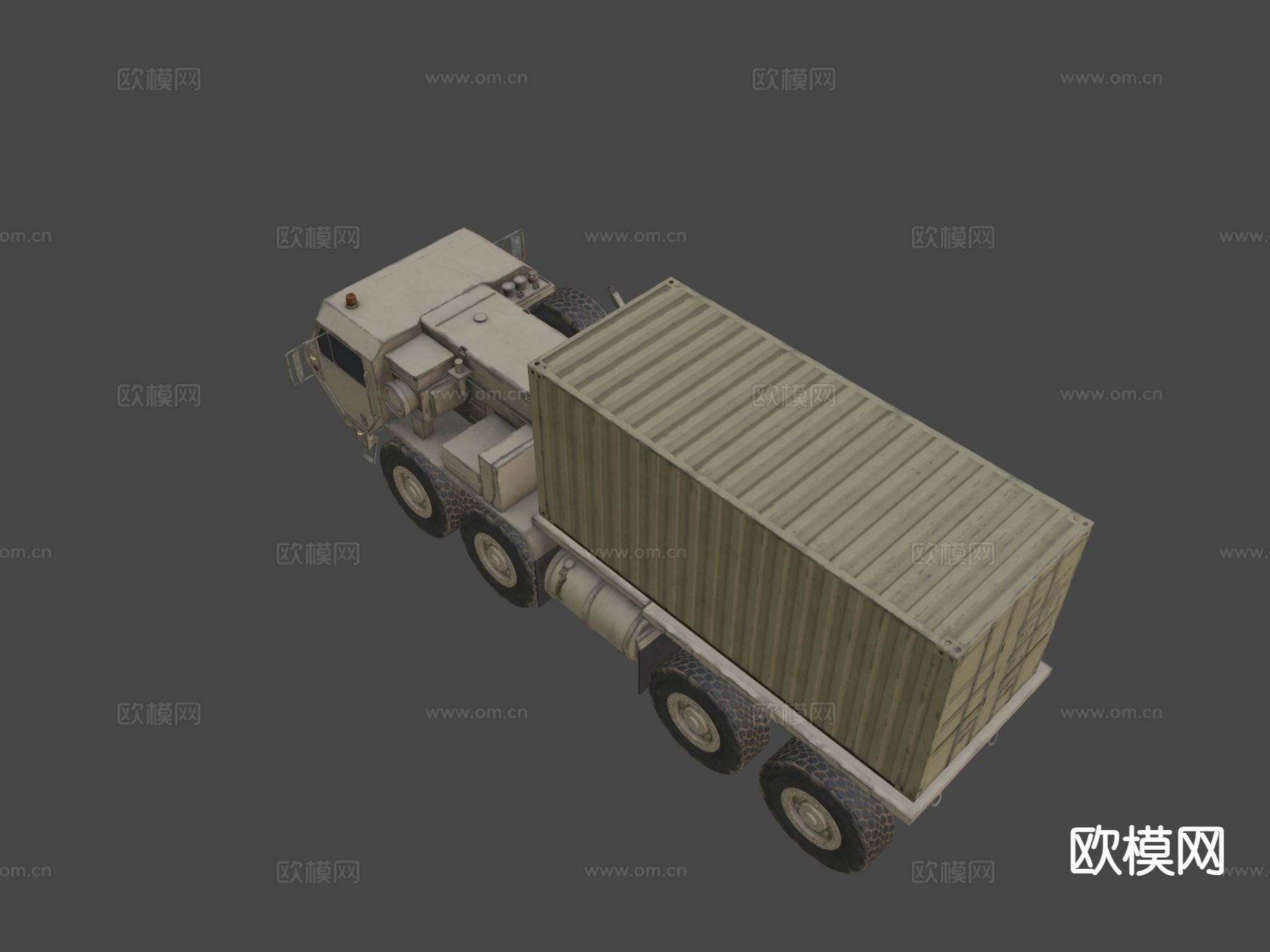 重型机动战术卡车su模型下载（渲染图2）