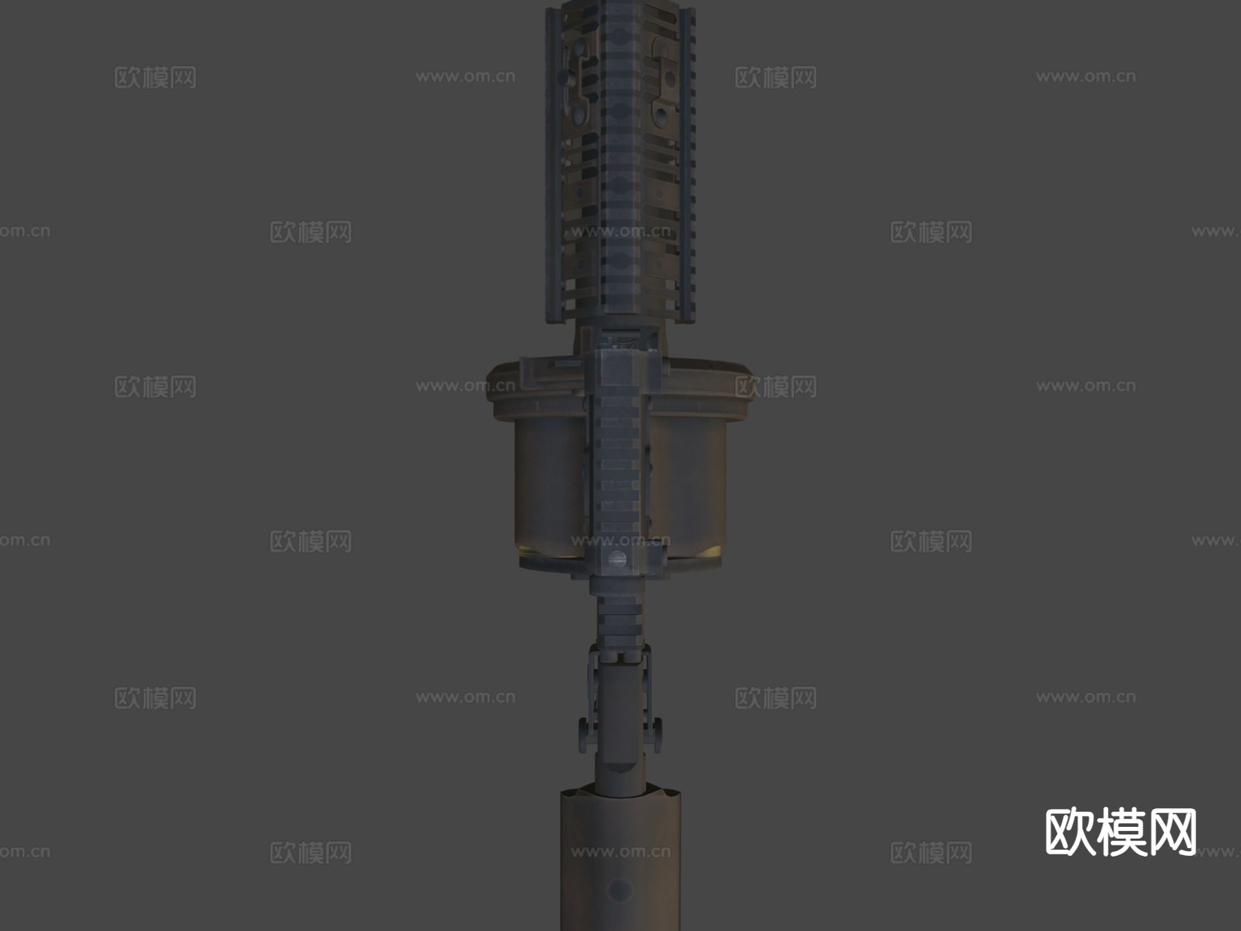 榴弹发射器 武器su模型下载（渲染图5）