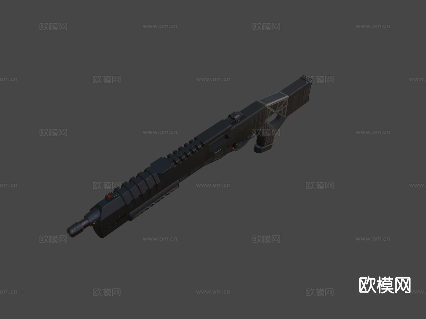 霰弹枪 枪支 枪械su模型下载（渲染图1）