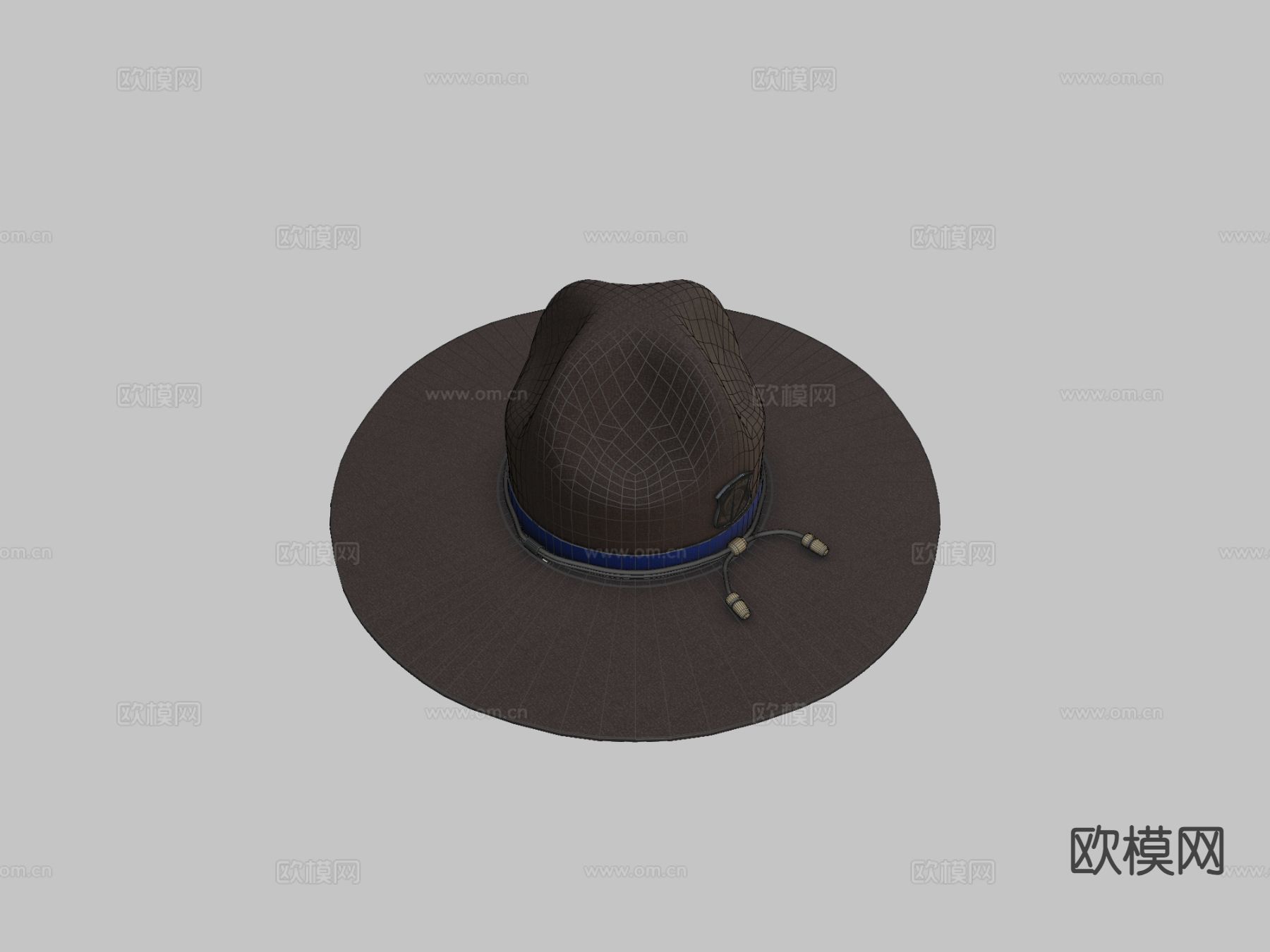帽子 遮阳帽 帆布帽su模型下载（渲染图1）