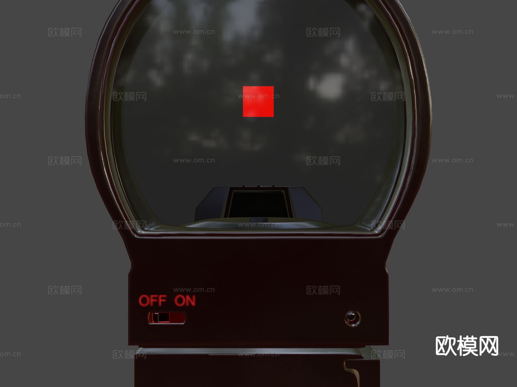 红点瞄准镜su模型下载（渲染图7）