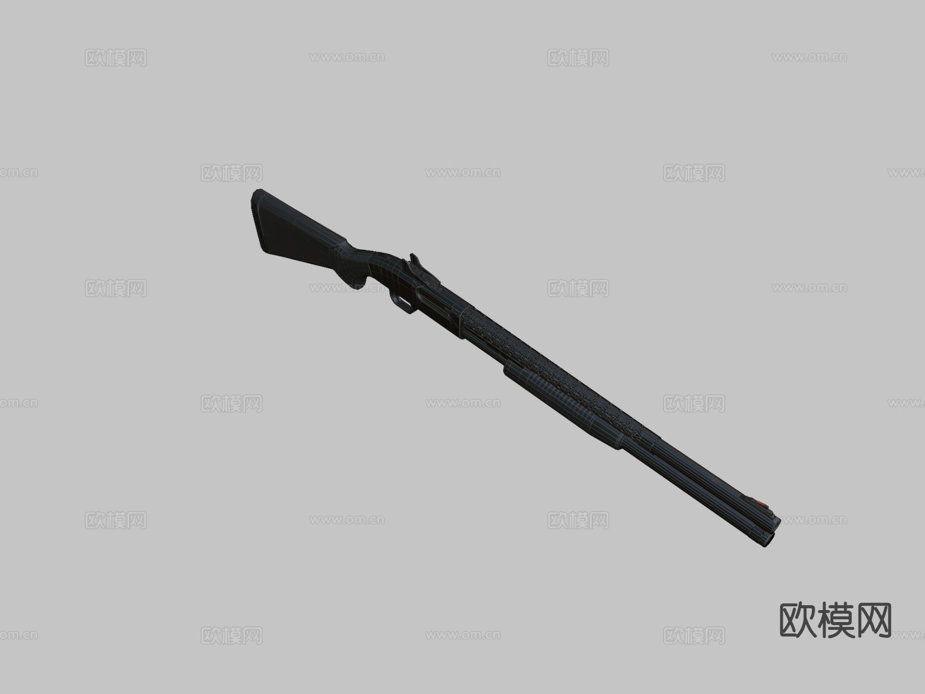 霰弹枪 枪支 枪械su模型下载（渲染图1）