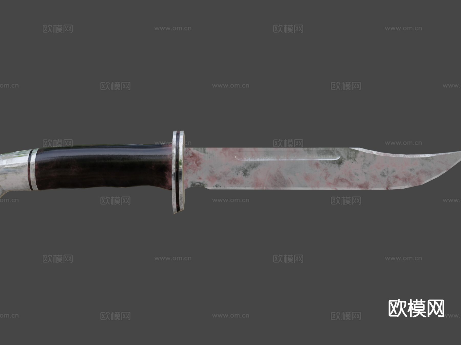 鬼脸刀 短刀 武器su模型下载（渲染图1）