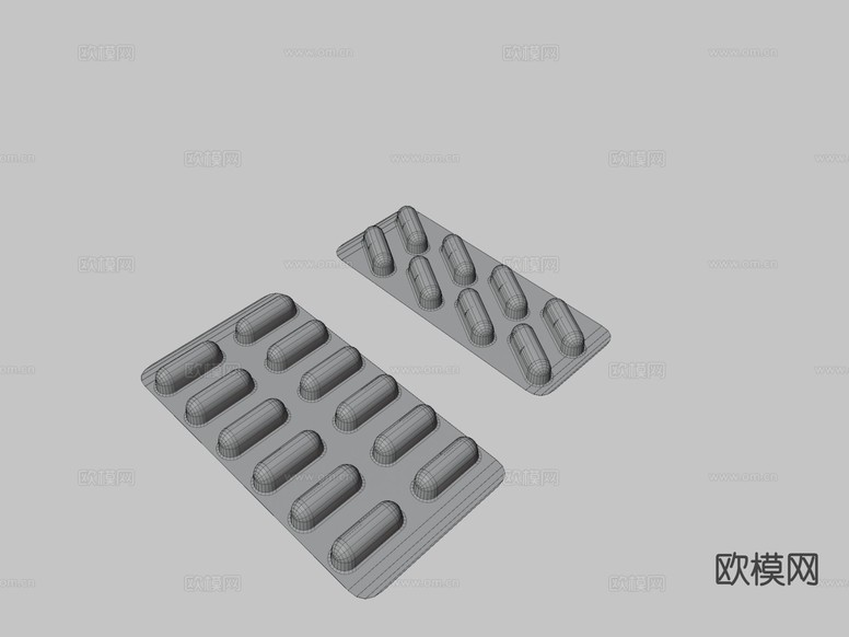 药品 感冒药 胶囊su模型下载(渲染图3)