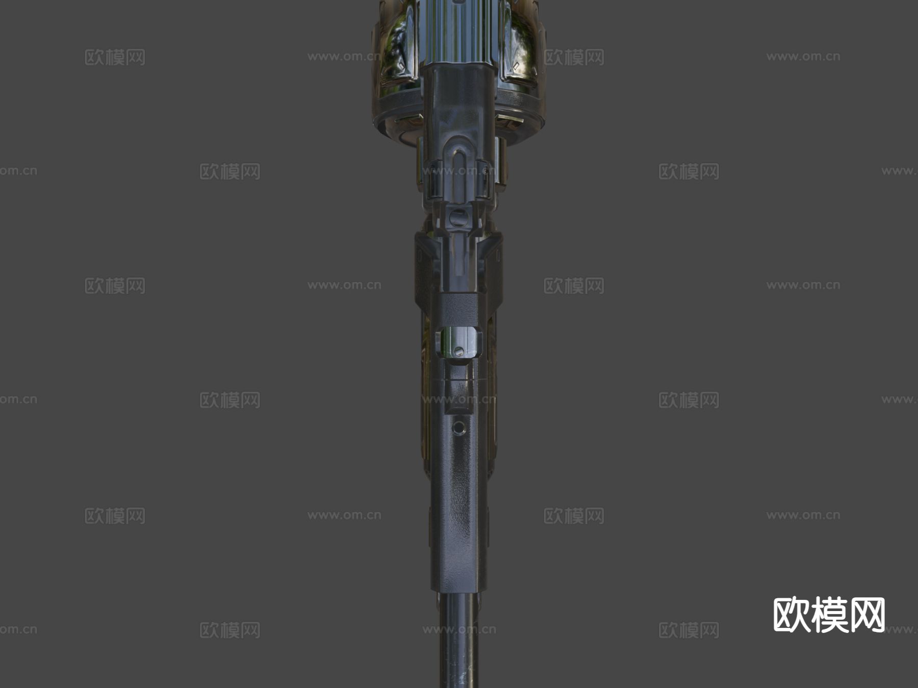 未来P90阻击枪su模型下载（渲染图2）