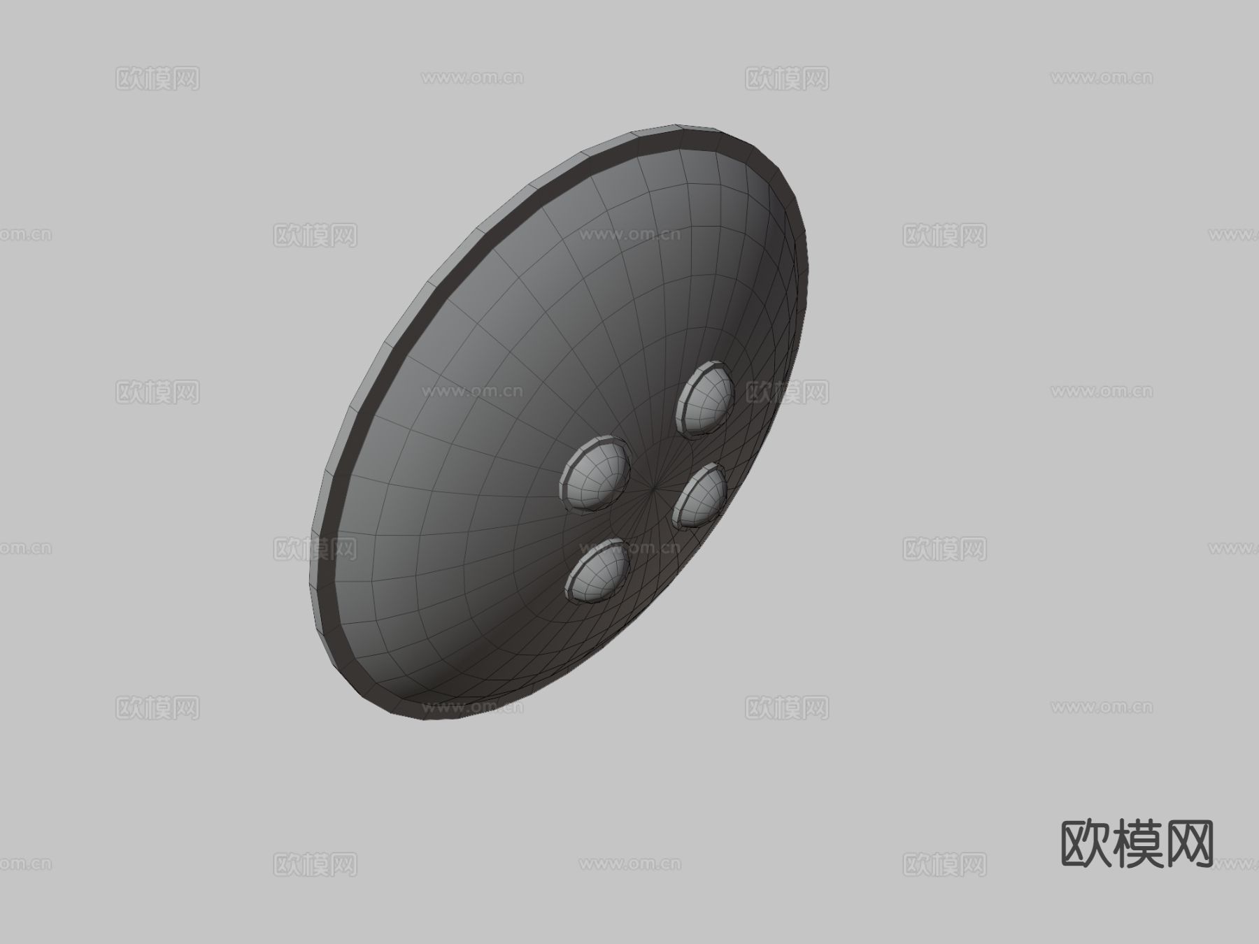 中东盾su模型下载（渲染图3）