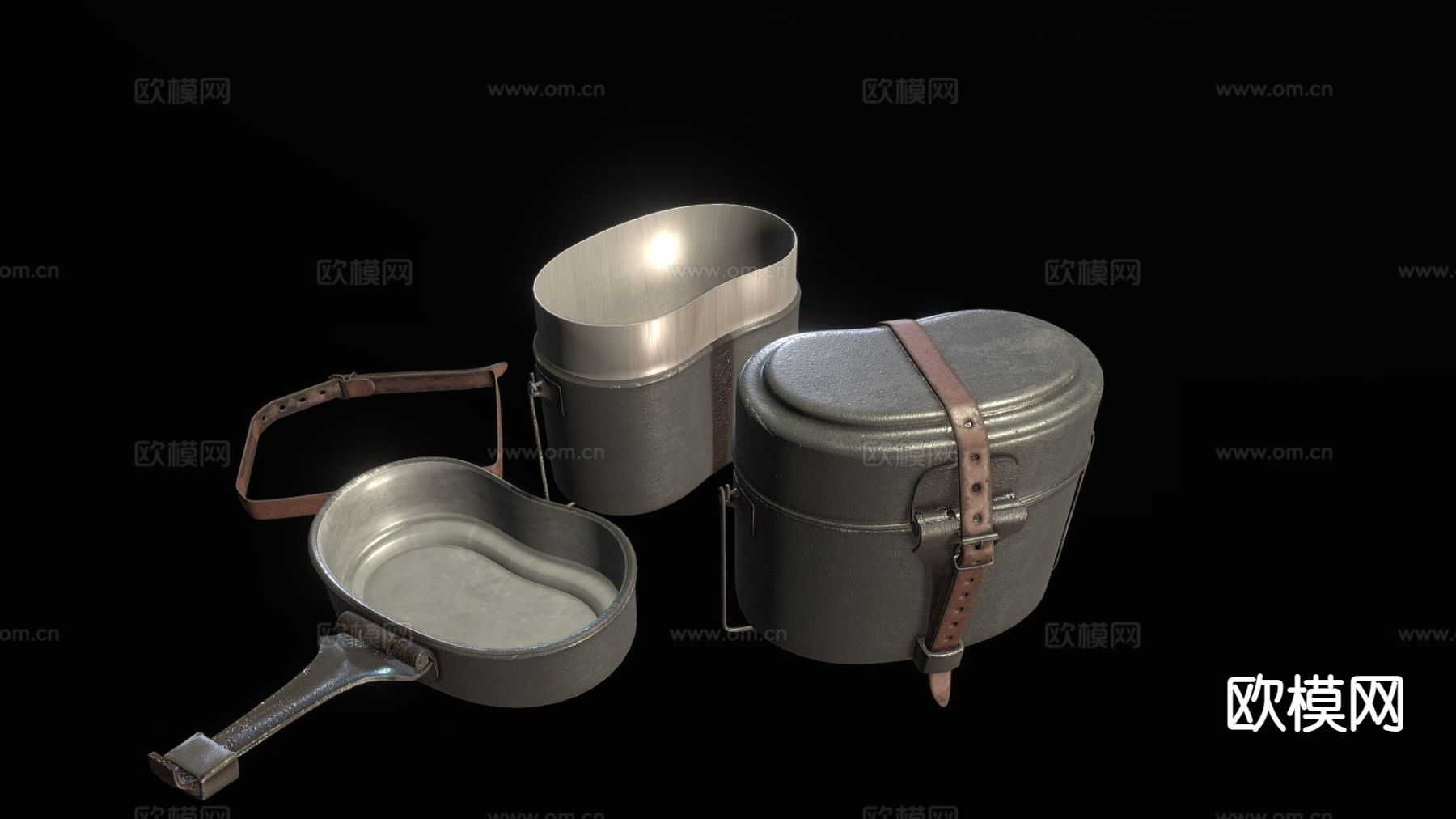 德国野餐套装su模型下载（渲染图2）