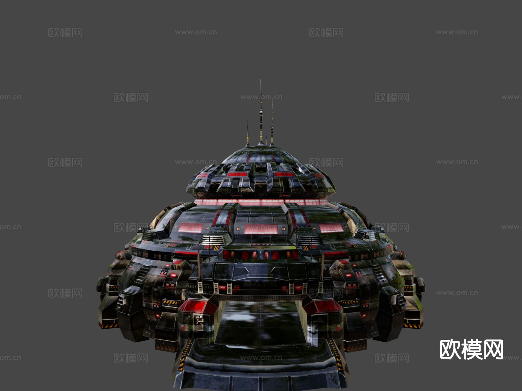 科幻建筑 军械库su模型下载（渲染图5）