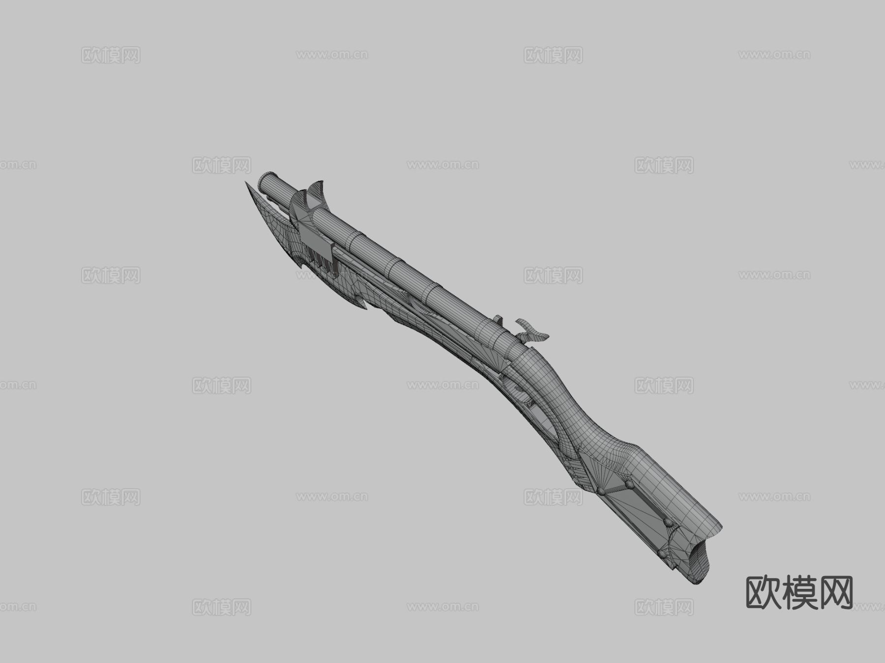 刀枪 枪械 武器su模型下载（渲染图3）