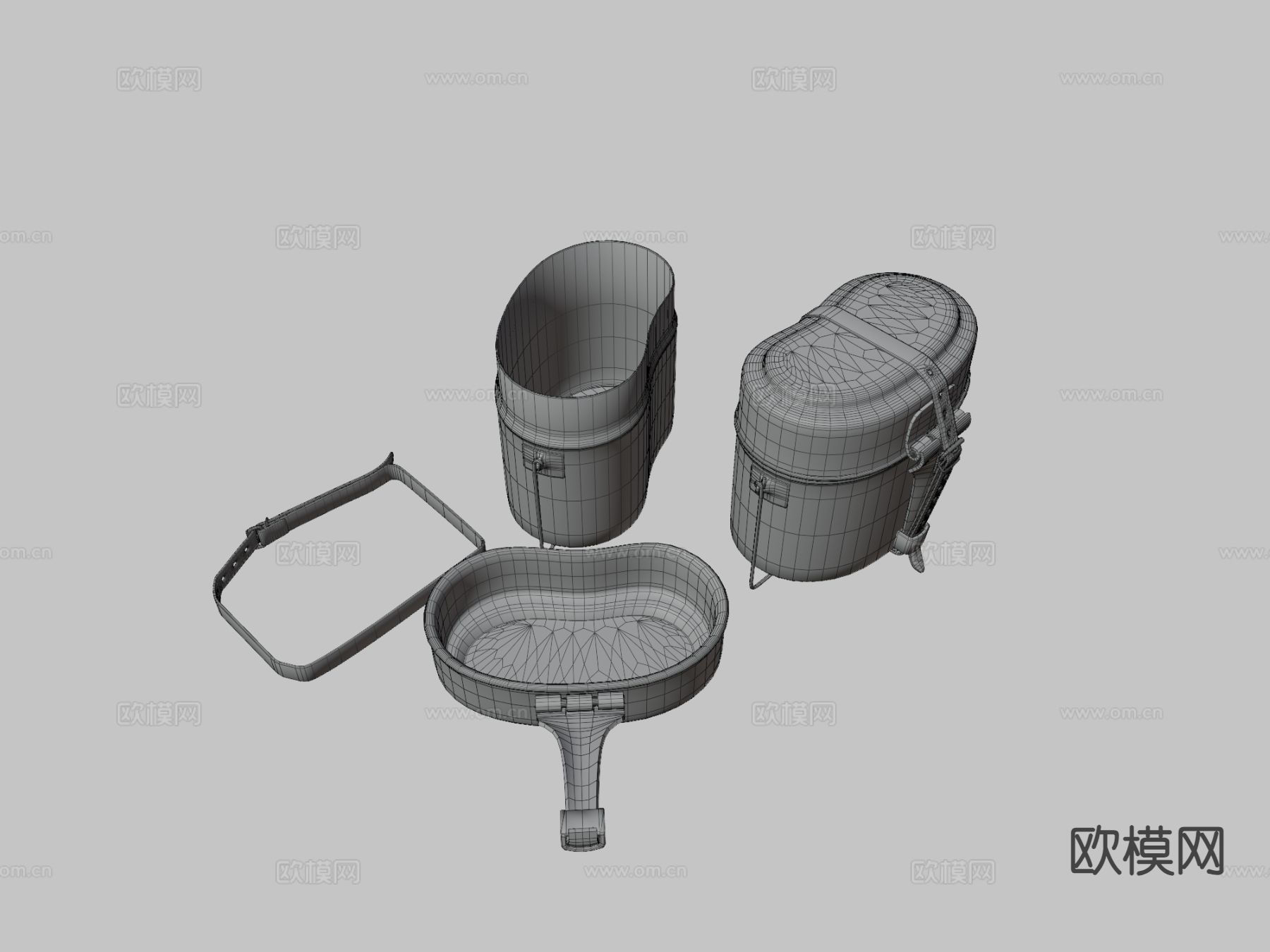 德国野餐套装su模型下载（渲染图3）