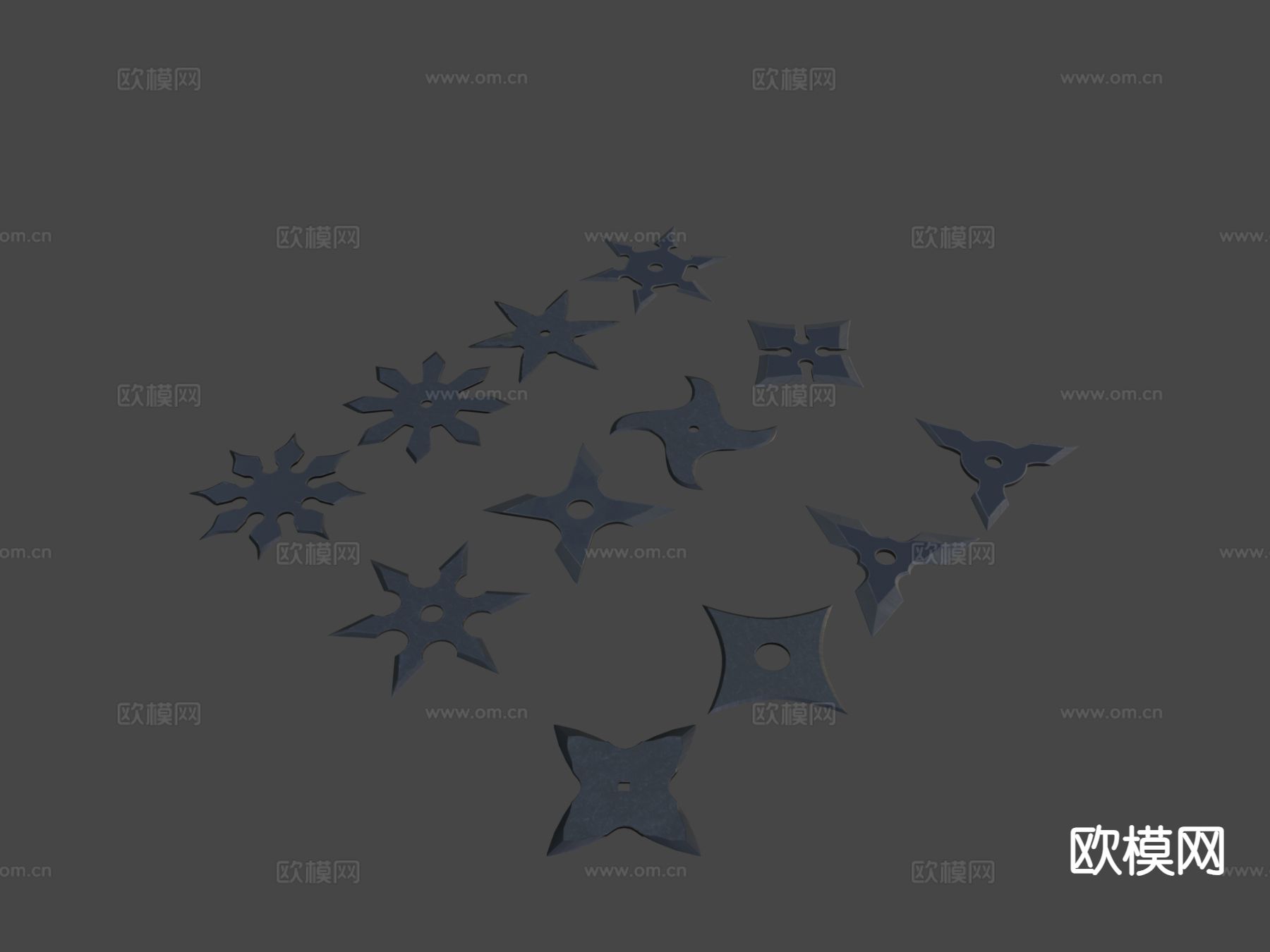 飞镖 武器su模型下载（渲染图4）