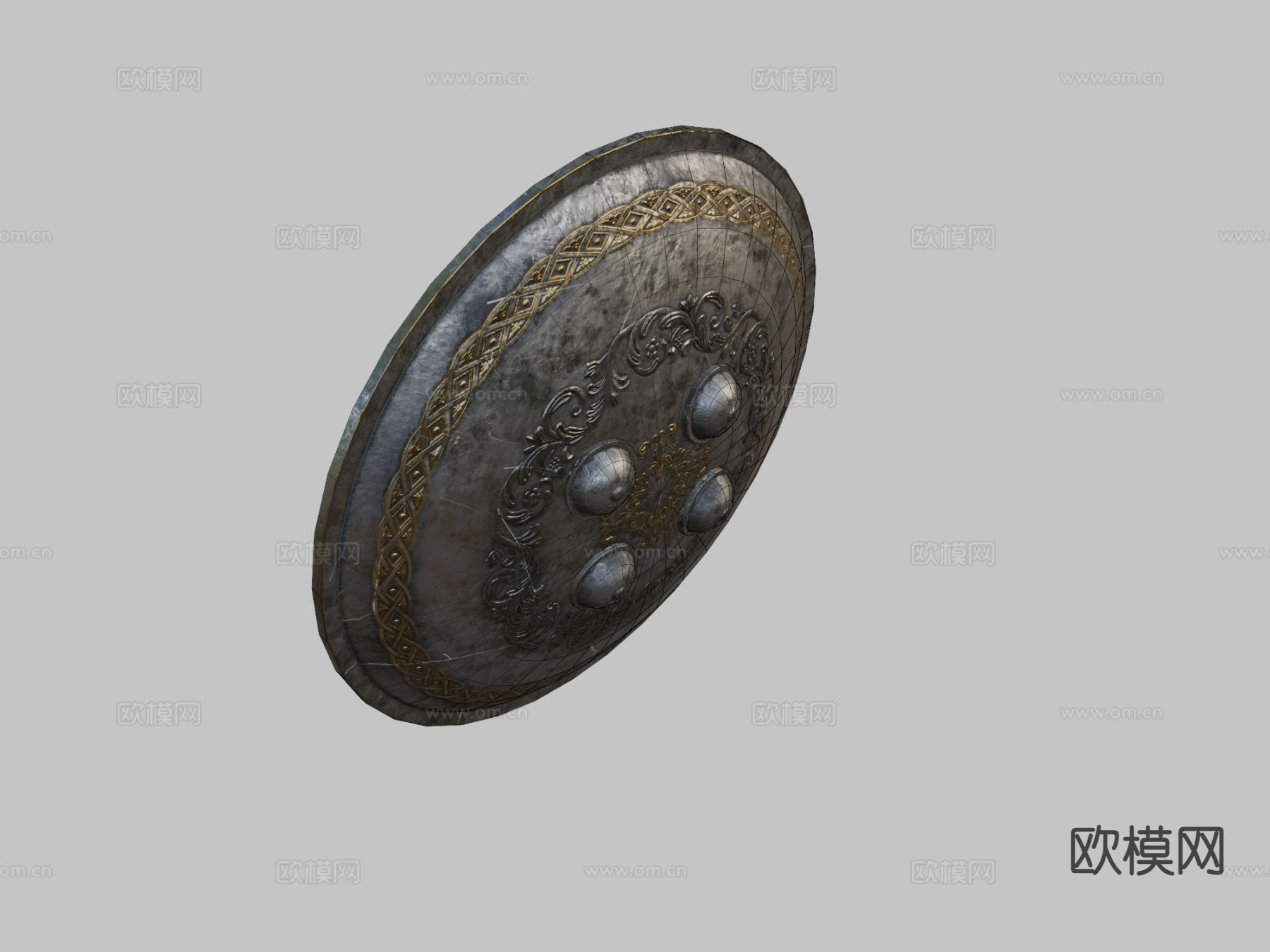 中东盾su模型下载（渲染图1）
