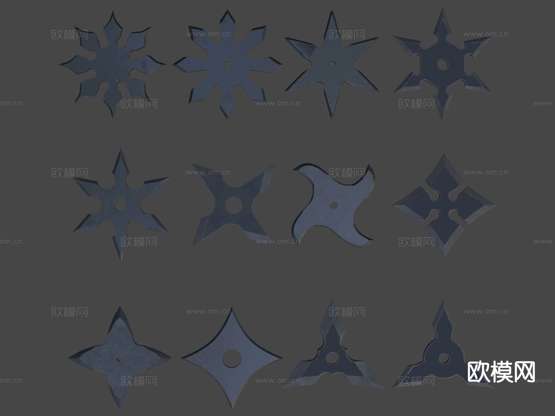 飞镖 武器su模型下载（渲染图5）