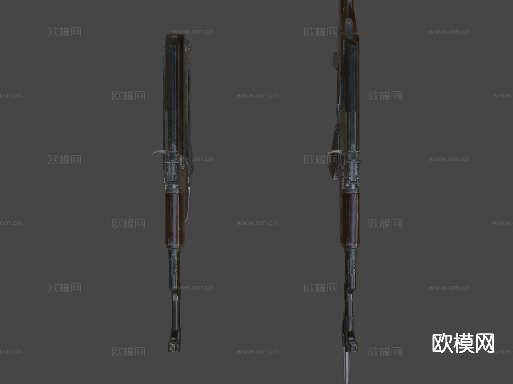 AK47 步枪 枪支 枪械su模型下载（渲染图6）