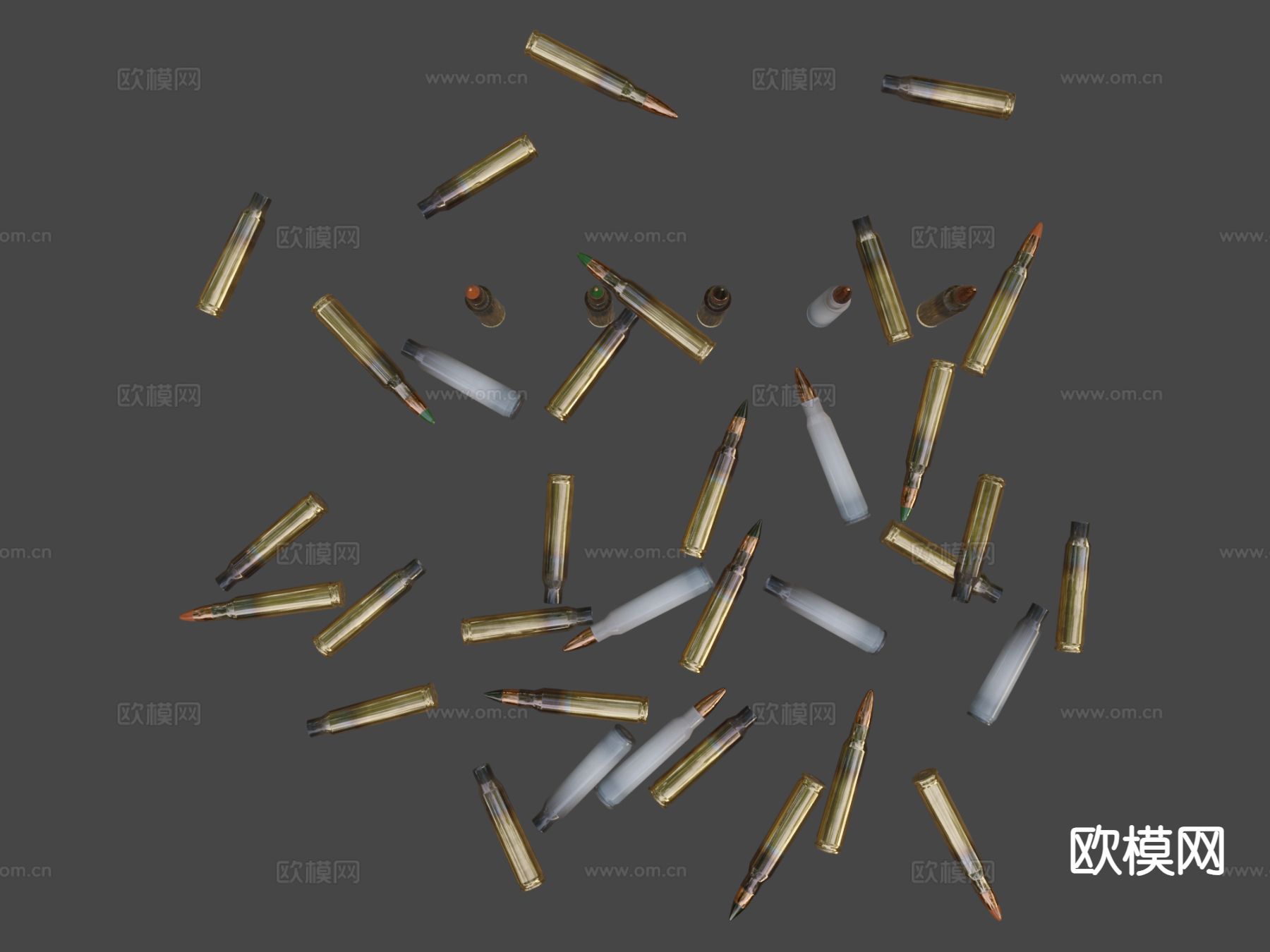 56MM弹药 子弹su模型下载（渲染图6）