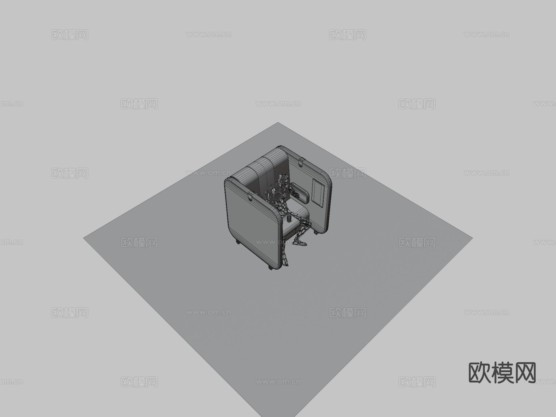 科幻机器人 动漫机甲su模型下载（渲染图3）