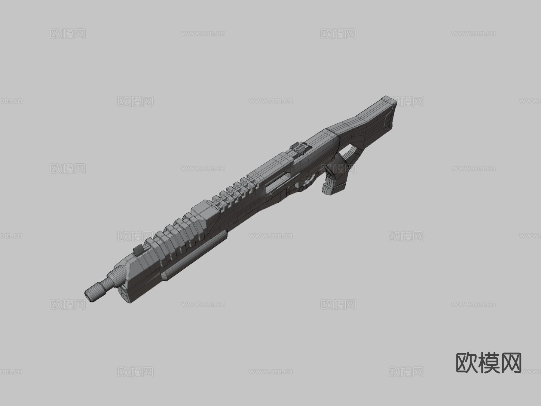 霰弹枪 枪支 枪械su模型下载（渲染图3）