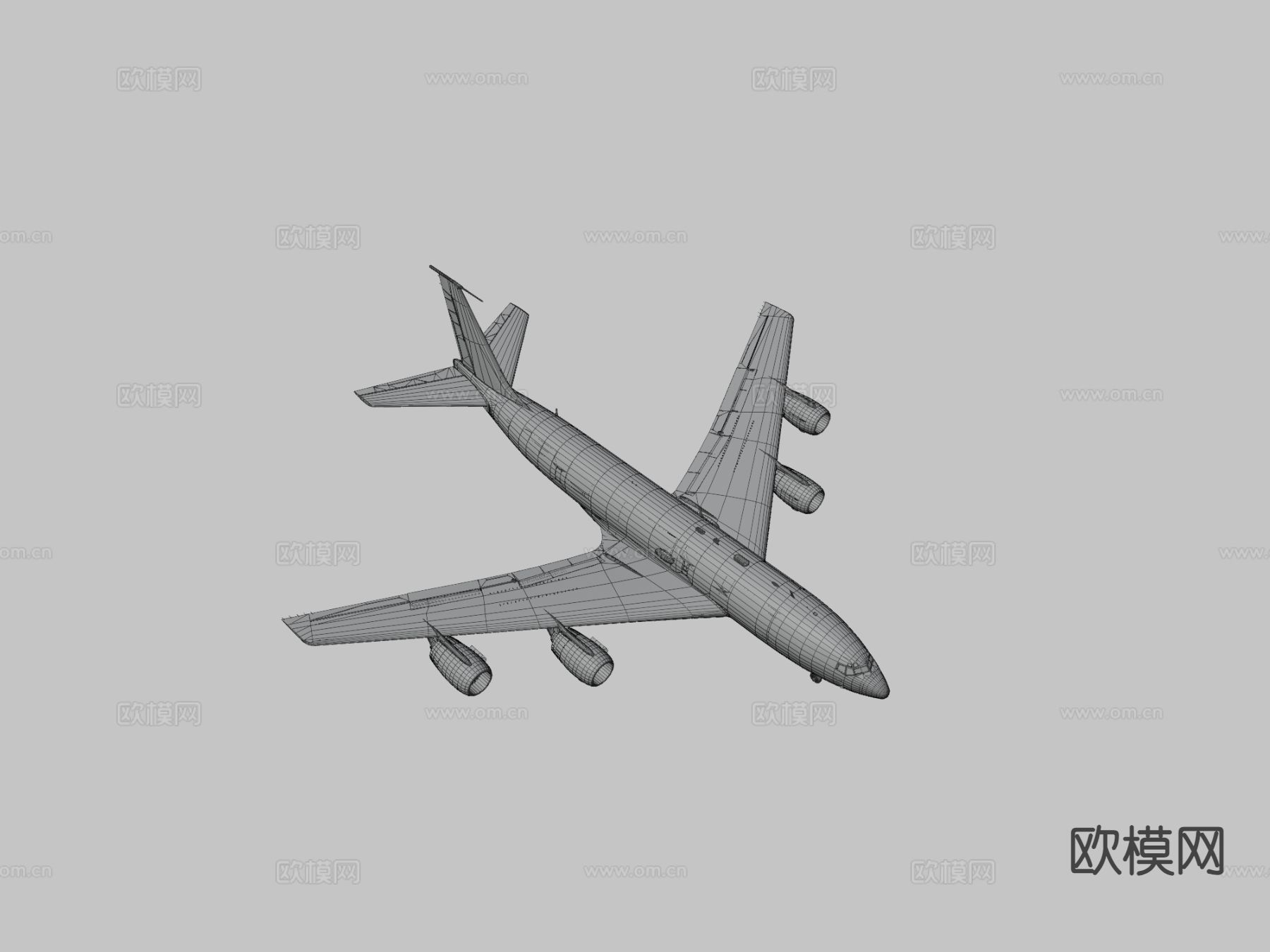 飞机 客机su模型下载（渲染图3）