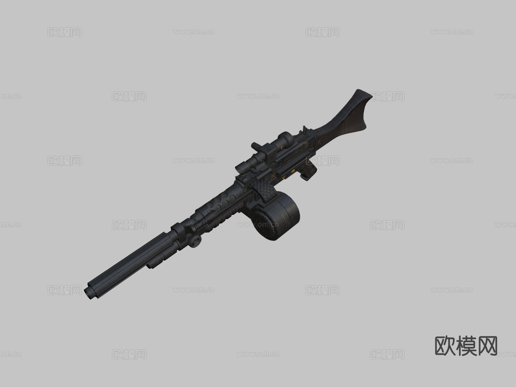 机枪 枪支 枪械su模型下载（渲染图1）