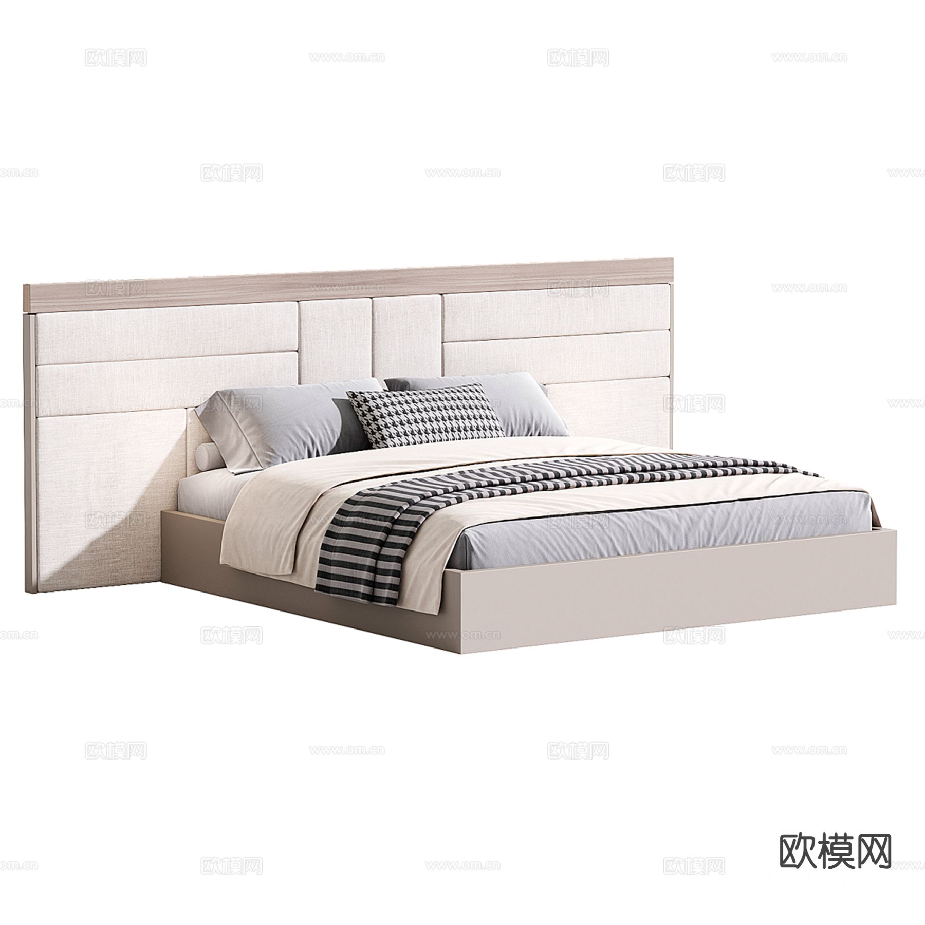 阿莱西奥 Bed By Casa Blanco双人床3d模型