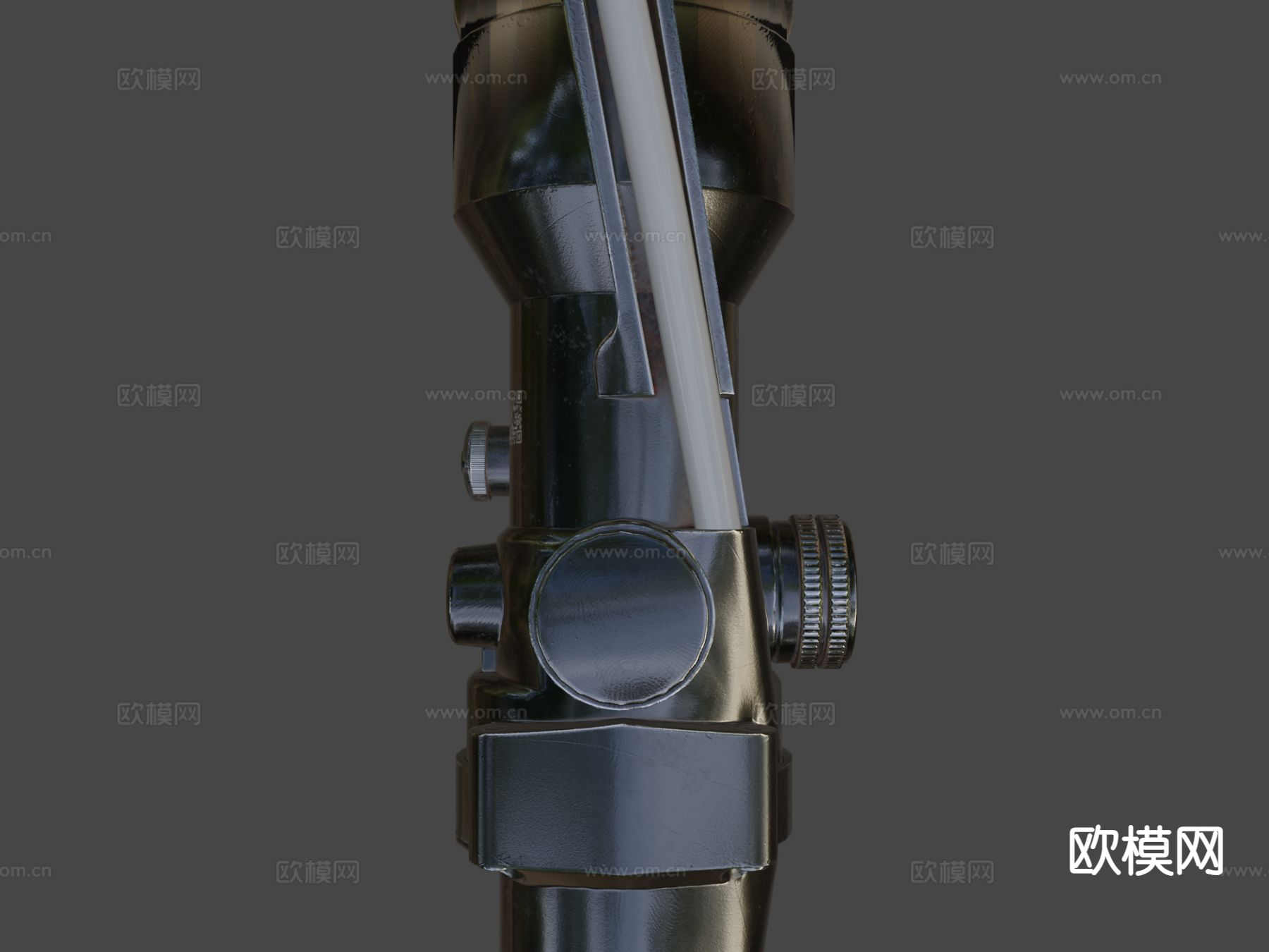 ACOGx4X32倍镜su模型下载（渲染图7）