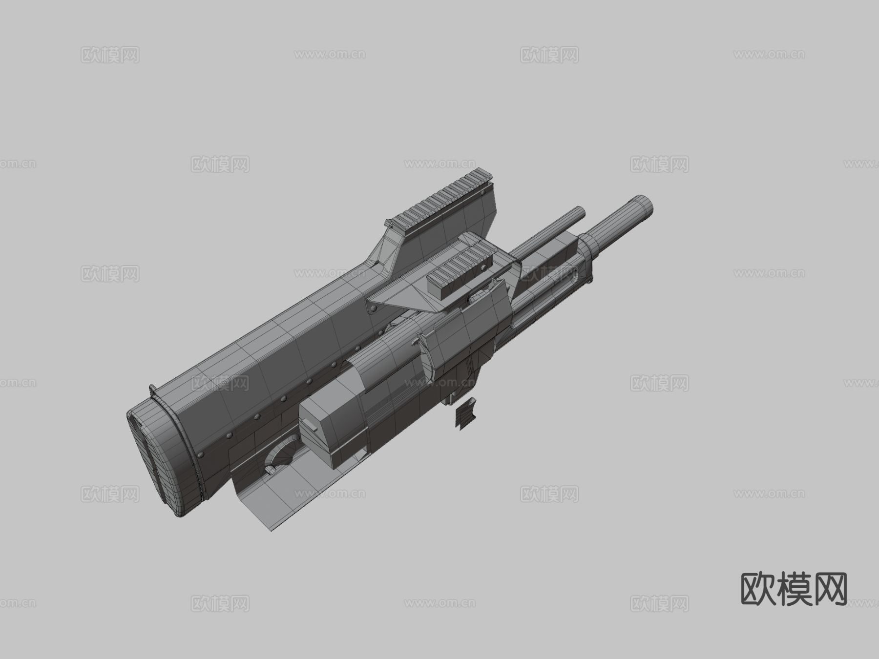 启示录武器-榴弹发射器su模型下载（渲染图3）