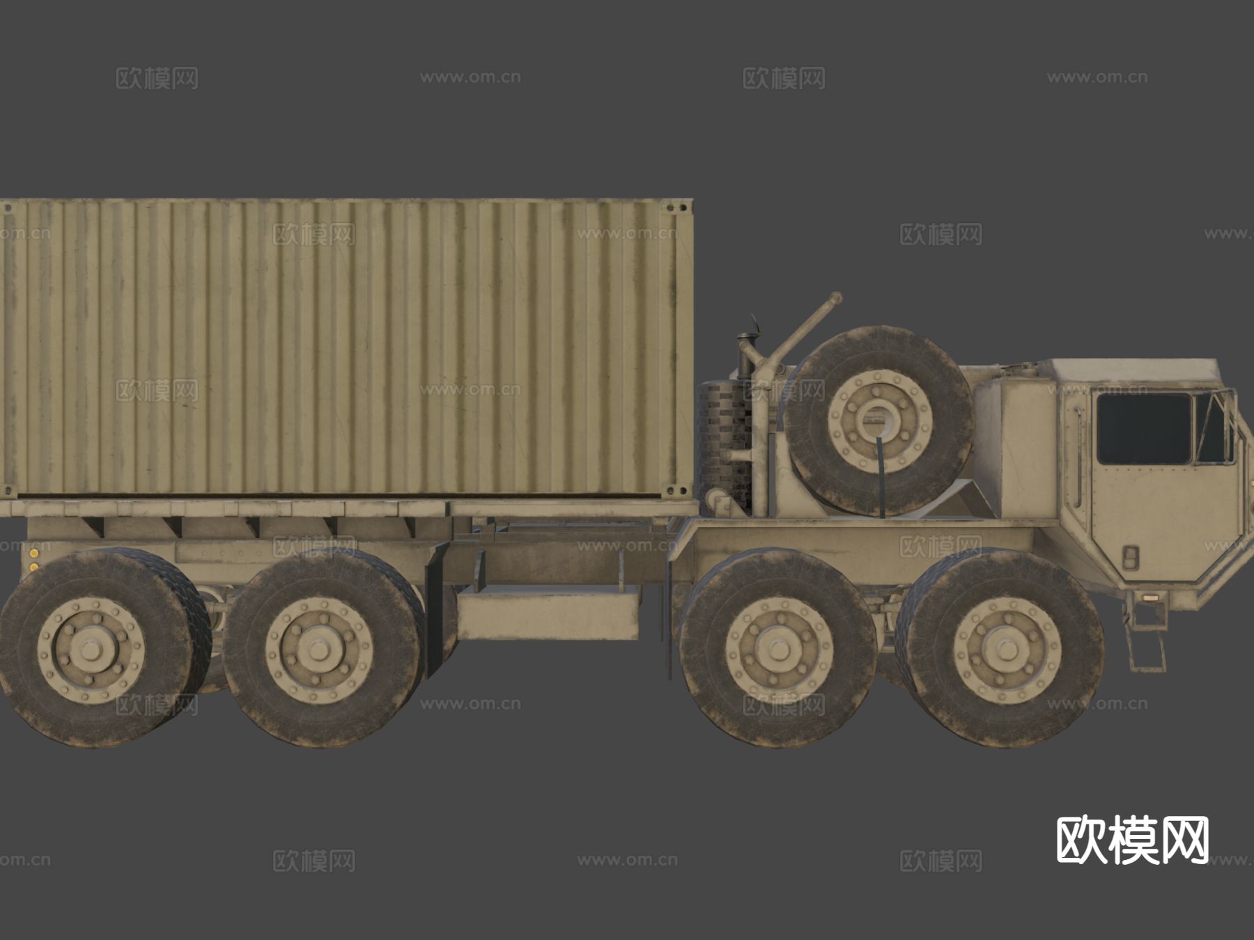 重型机动战术卡车su模型下载（渲染图7）