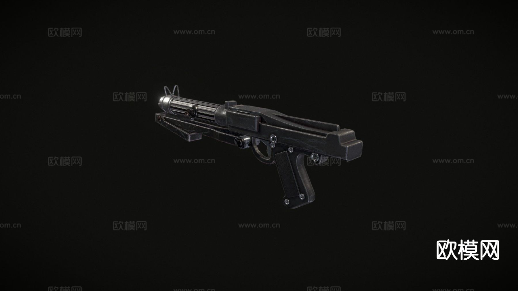 DC-15s 爆破枪 枪支 枪械su模型下载（渲染图2）