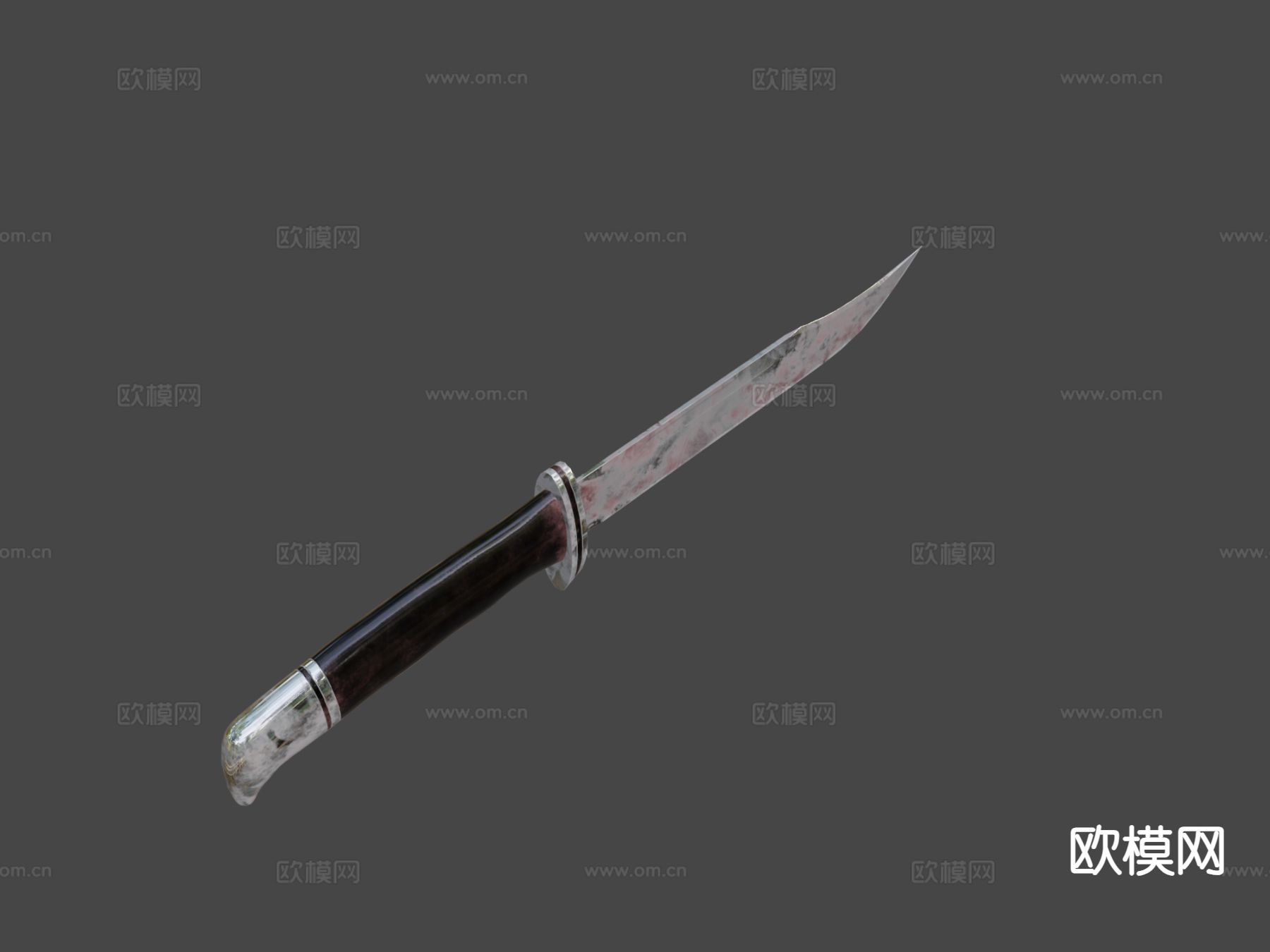 鬼脸刀 短刀 武器su模型下载（渲染图7）