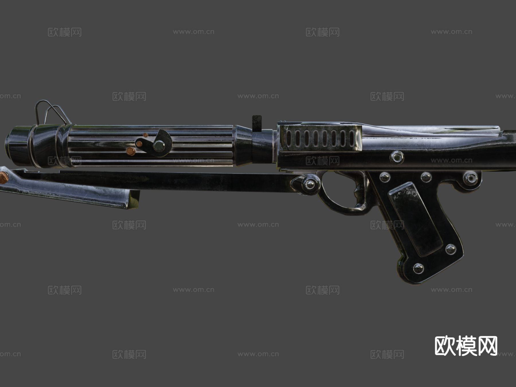 科幻枪su模型下载（渲染图7）