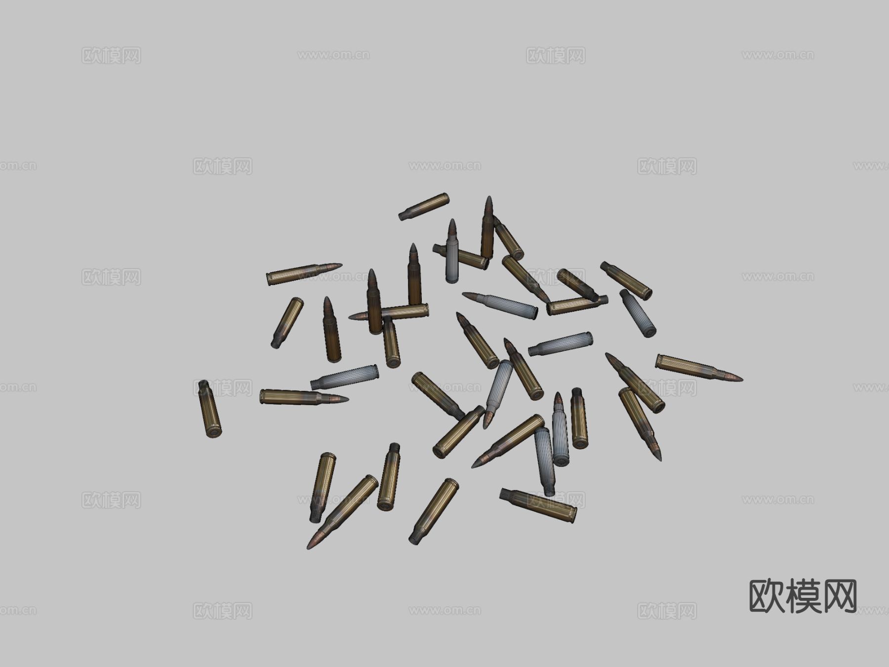 56MM弹药 子弹su模型下载（渲染图1）