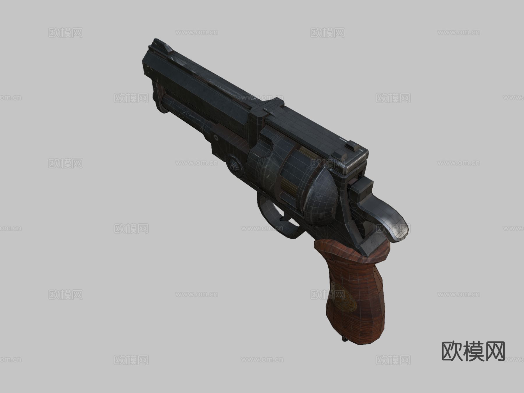 手枪 枪支 枪械su模型下载（渲染图1）