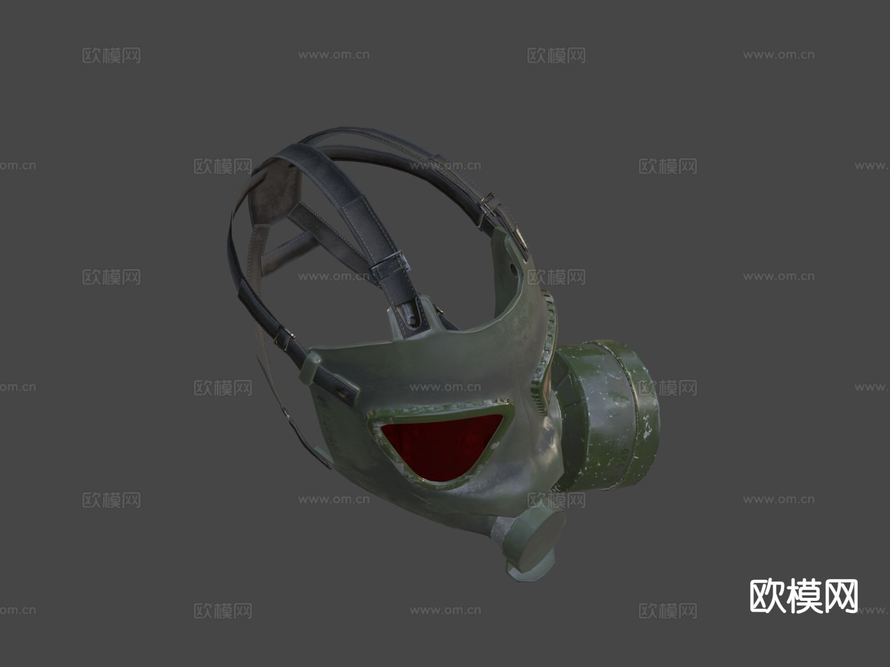 防毒面具su模型下载（渲染图4）