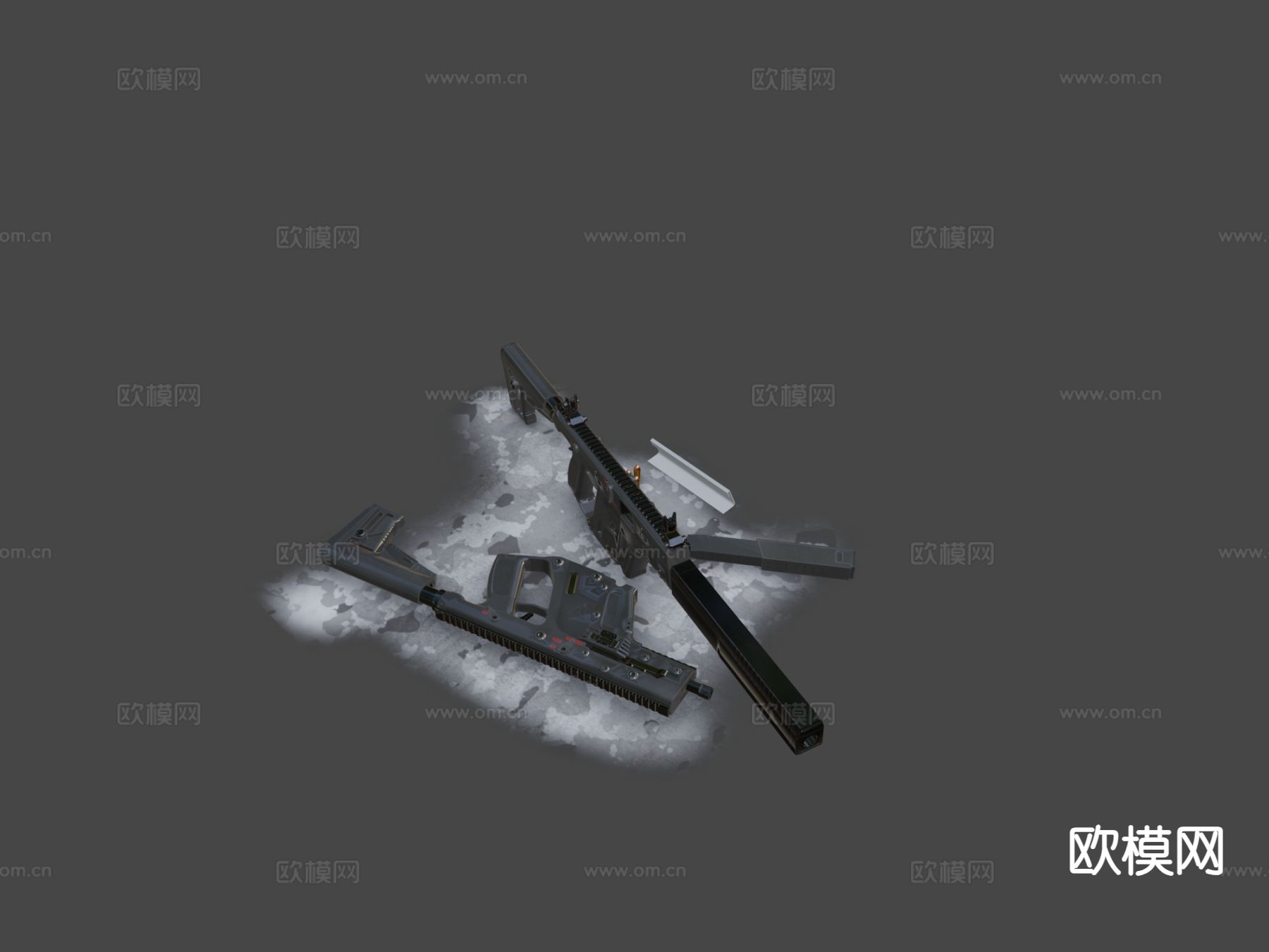 步枪 枪支 枪械su模型下载（渲染图4）